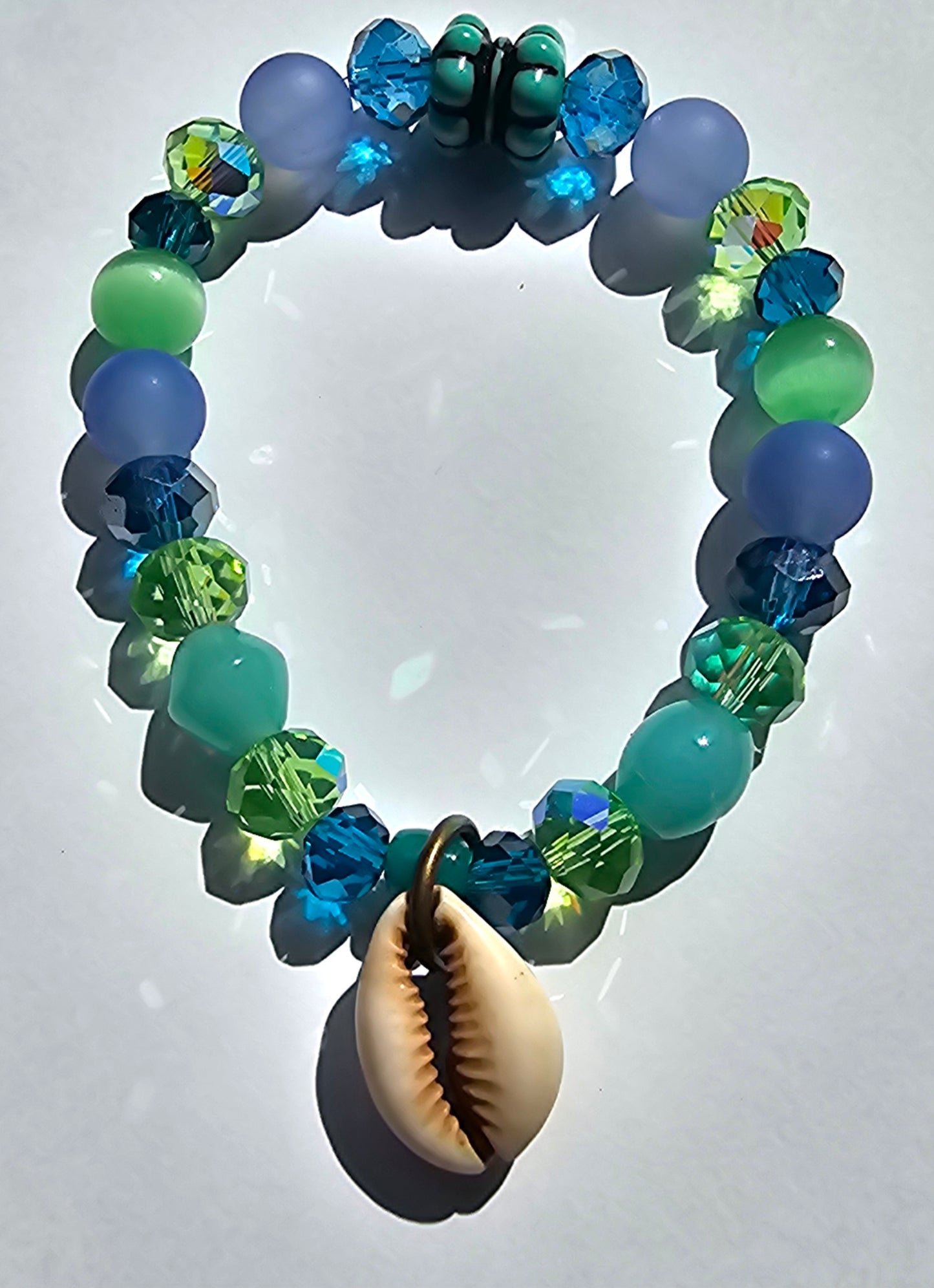 Cowrie Shell Agate Bracelet