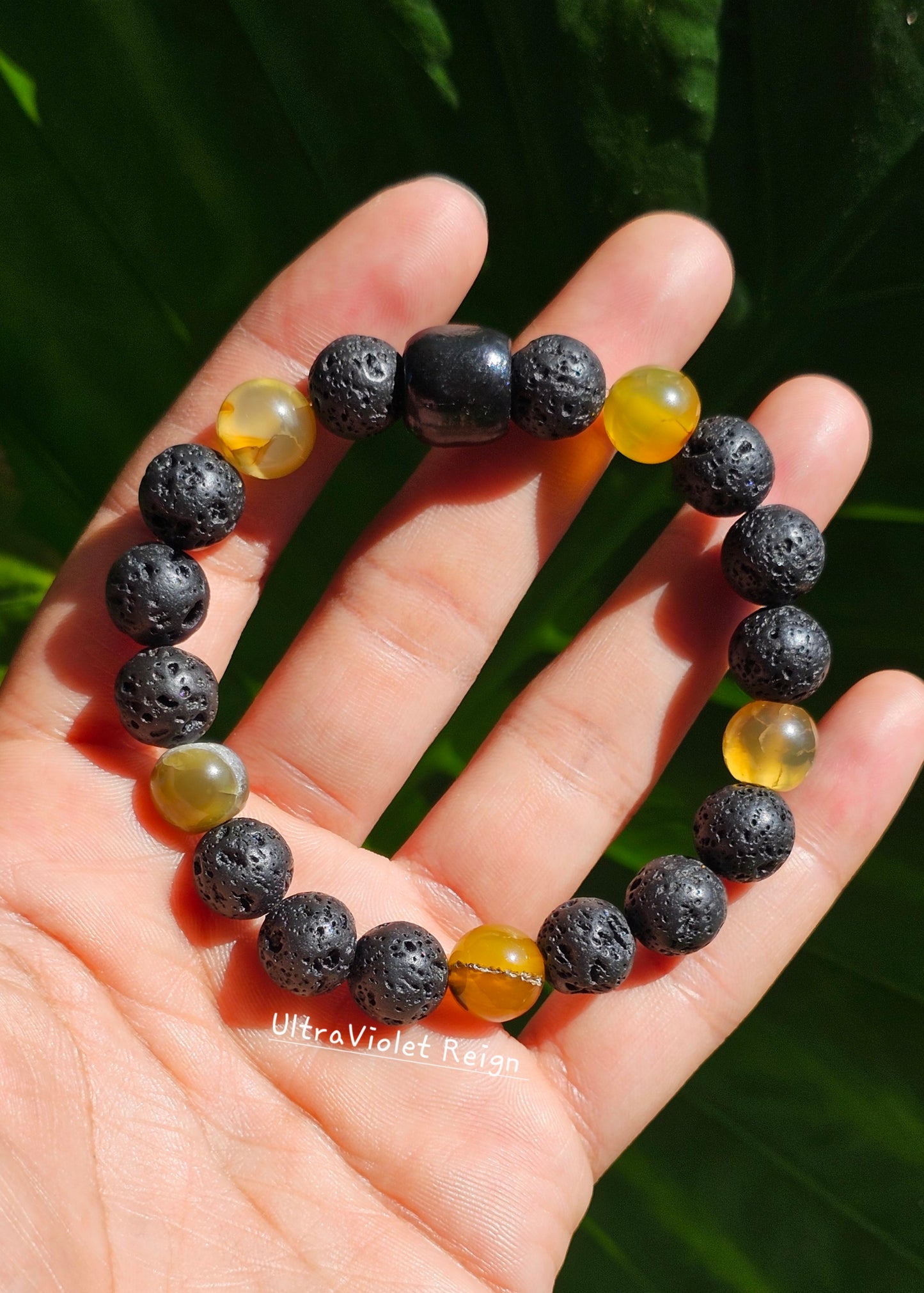 Dragon Agate Lava Bracelet