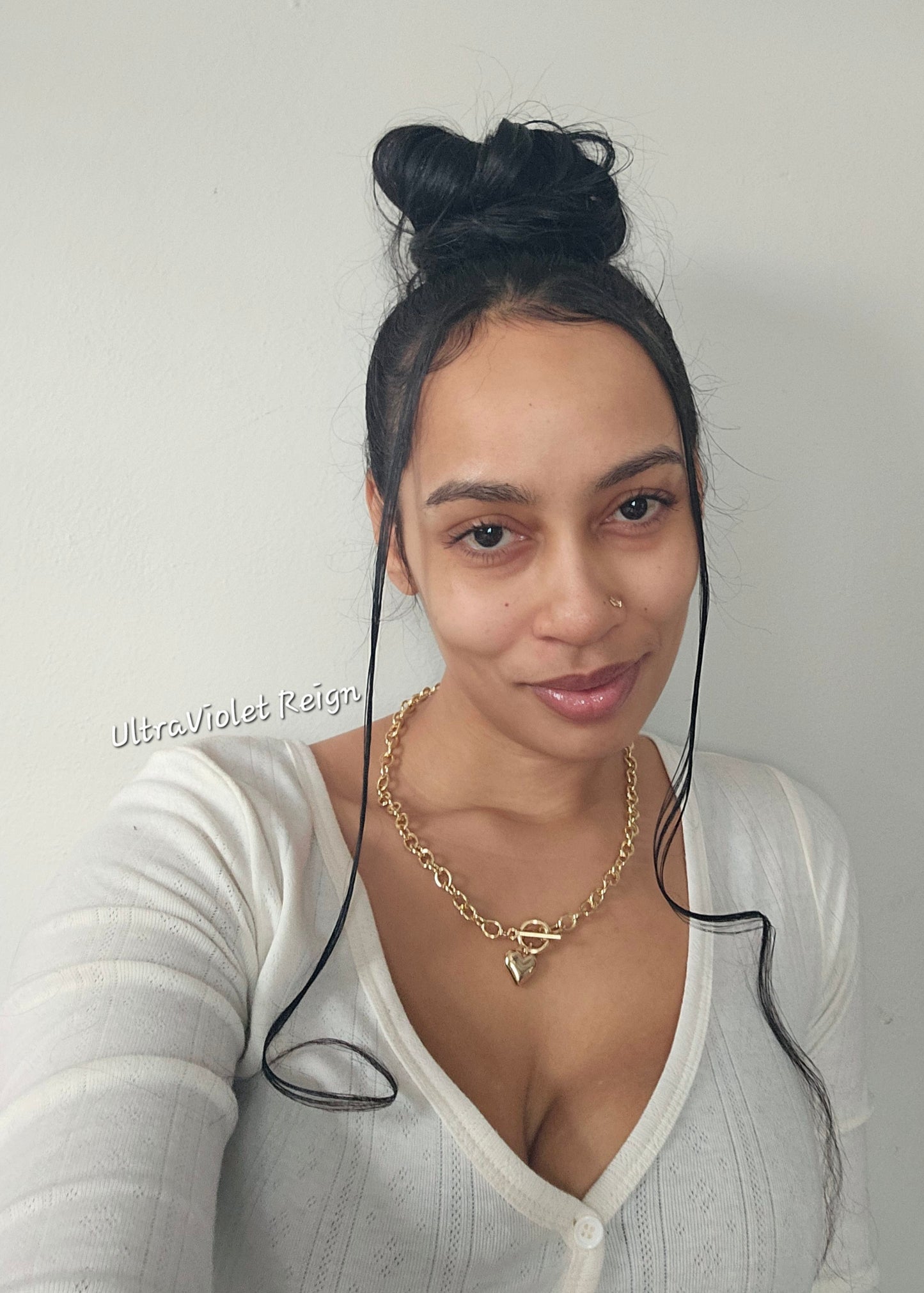 Golden Love Heart Chain Necklace