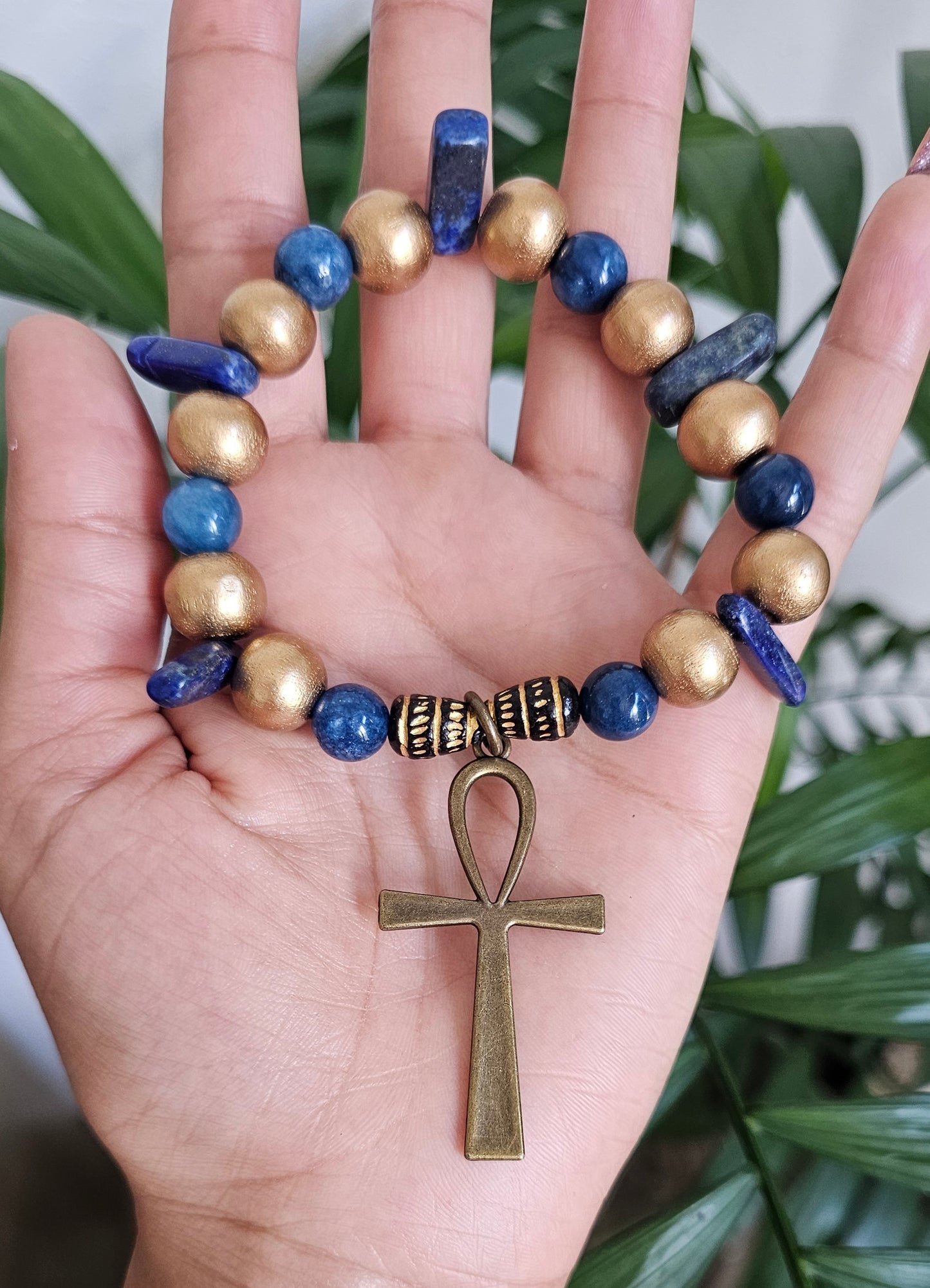 Fountain of Youth Quartz Lapis Lazuli Bracelet