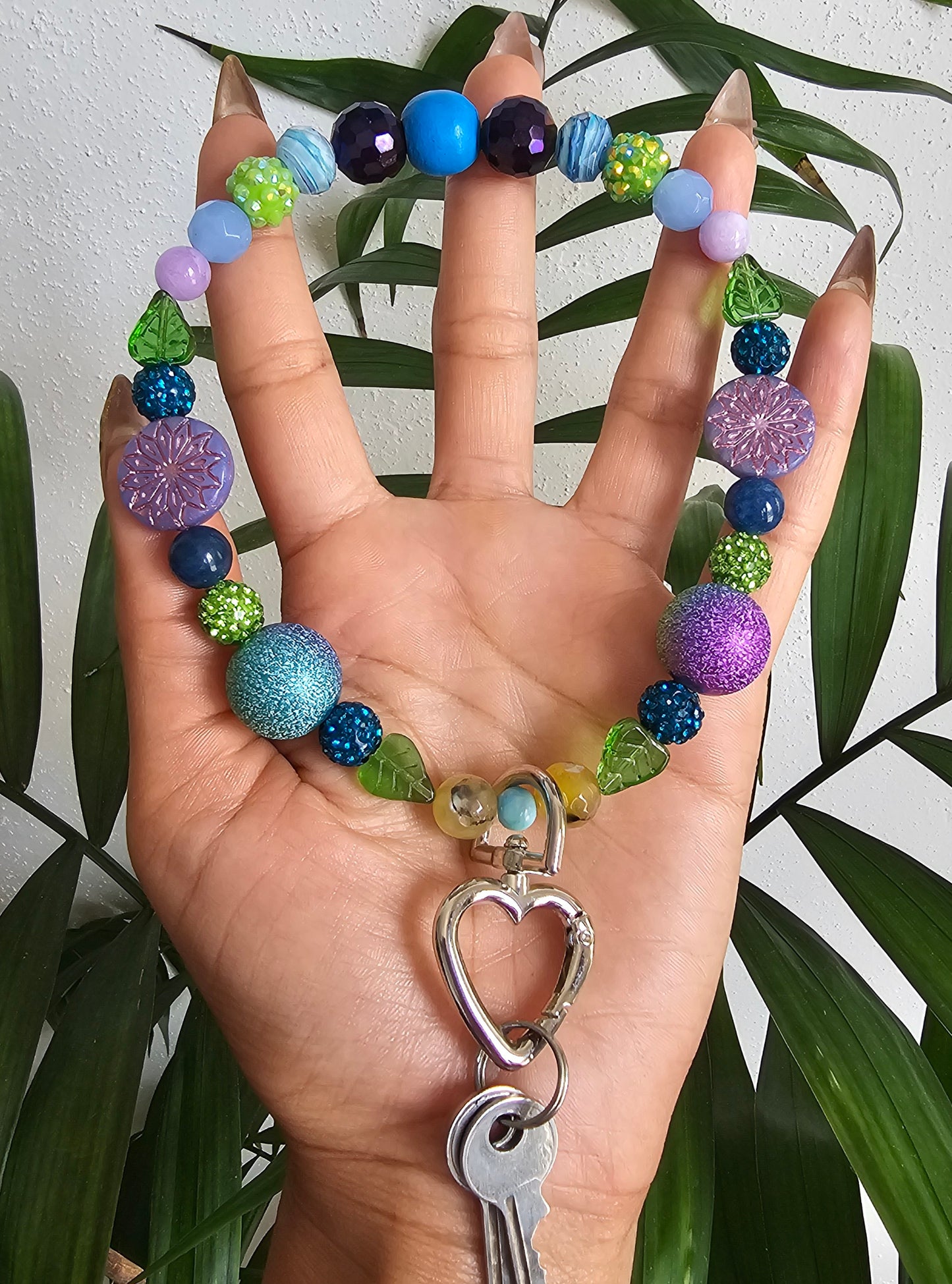 Berry Fairy Garden Keychain Bracelet