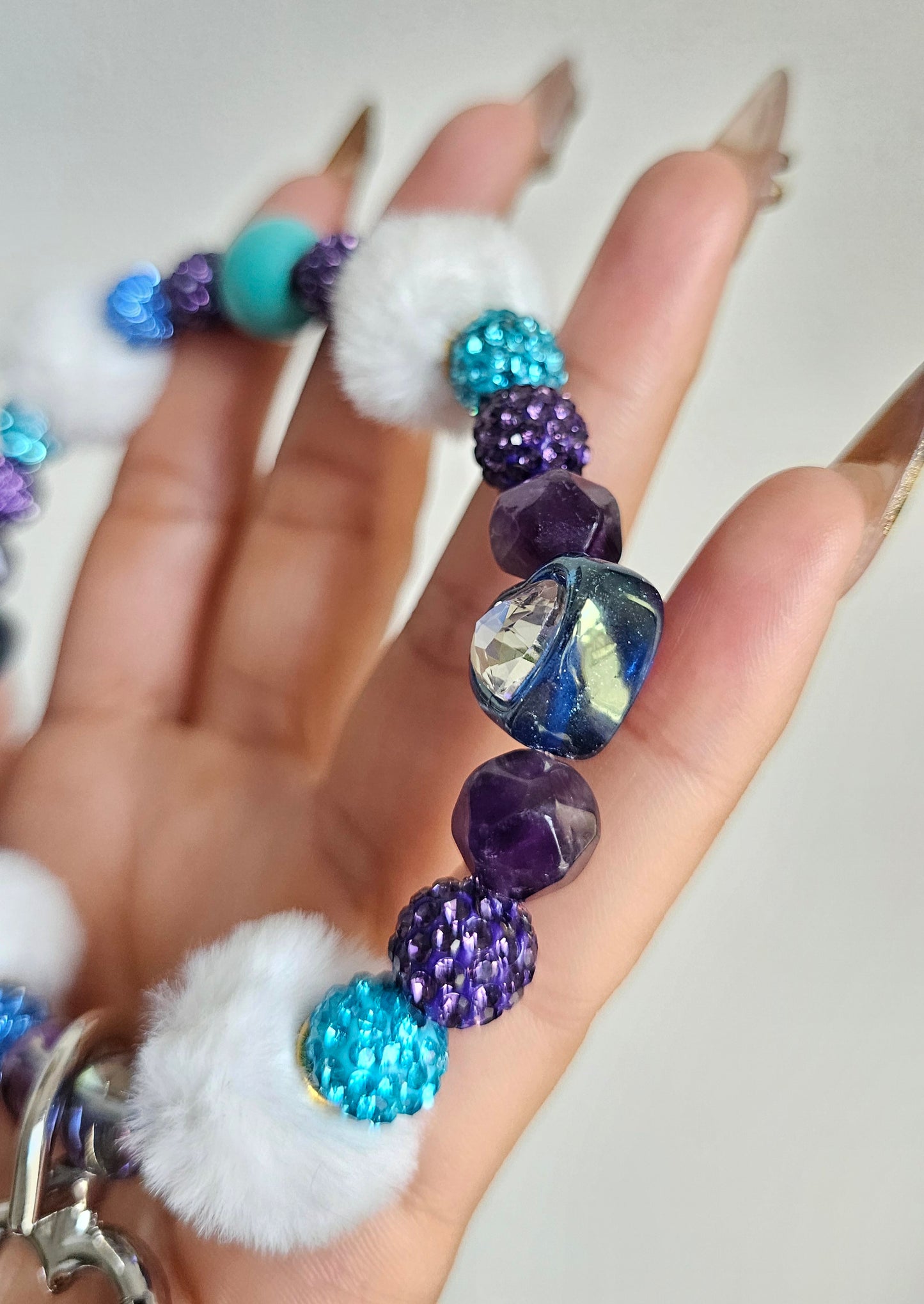 Amethyst Sky Keychain Bracelet