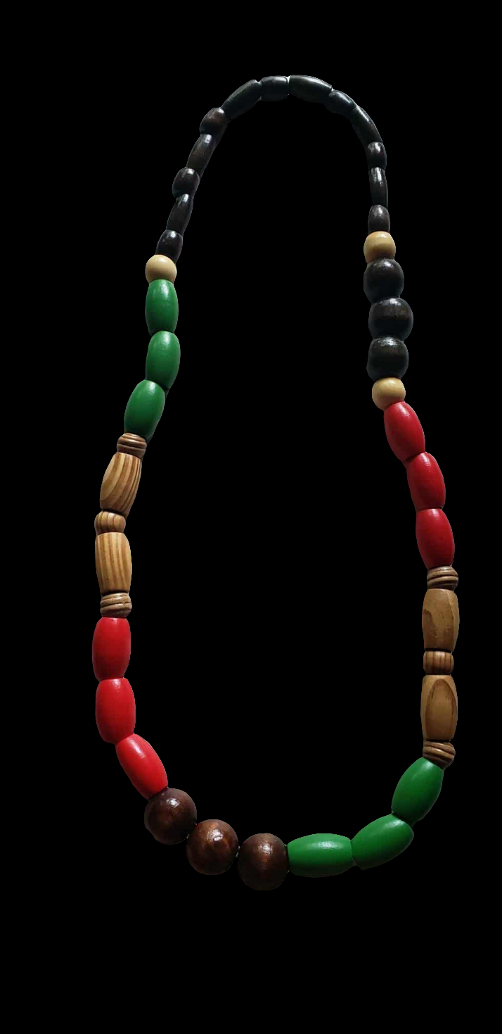 The Land The Blood The People Wood Bead Necklace