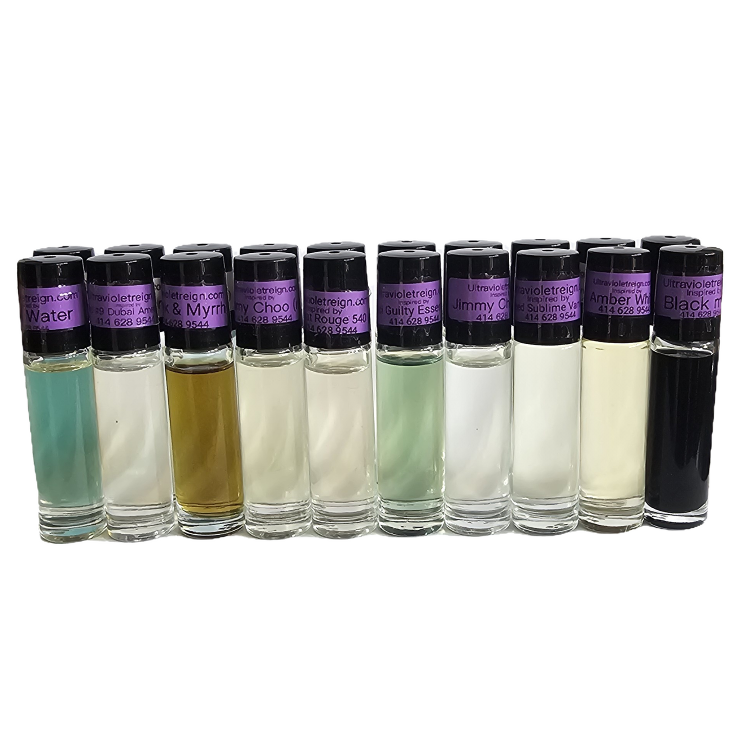 40 pc. Men's Fragrance Body Oil Cologne Starter Pack (10ml)