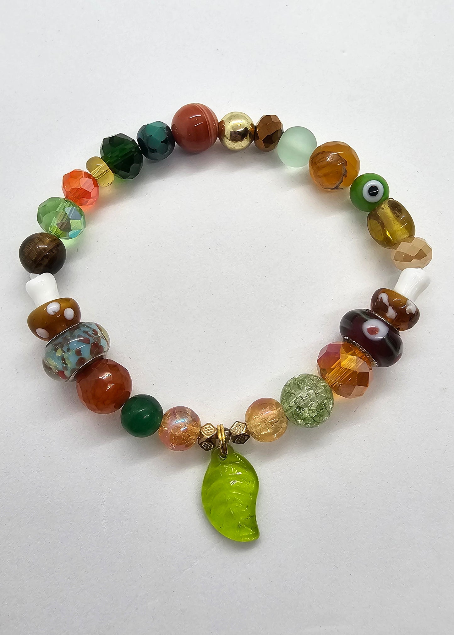 Forest Whimsy Magic Mushroom Bracelet