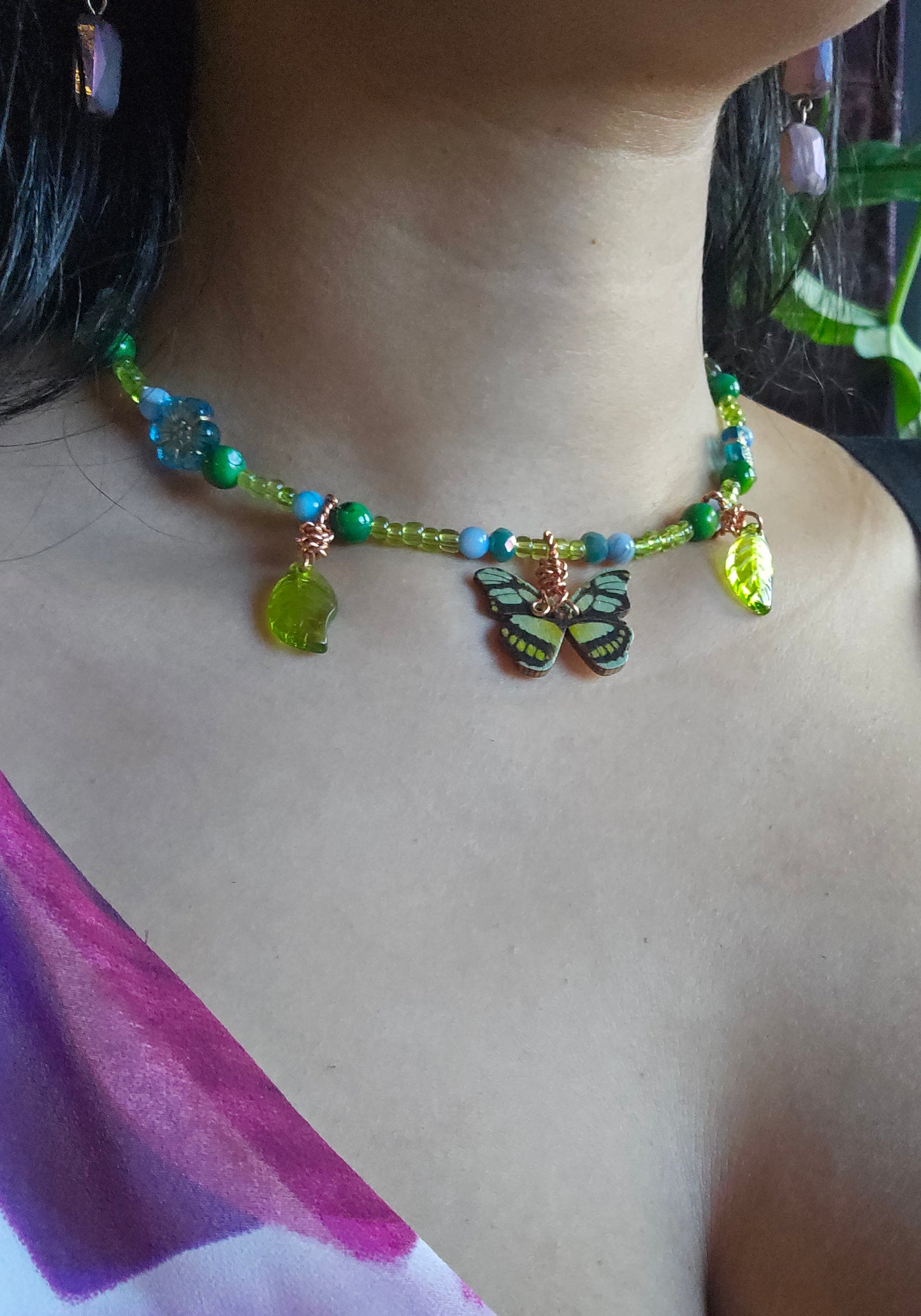 Butterfly Garden Fairy Veins Necklace