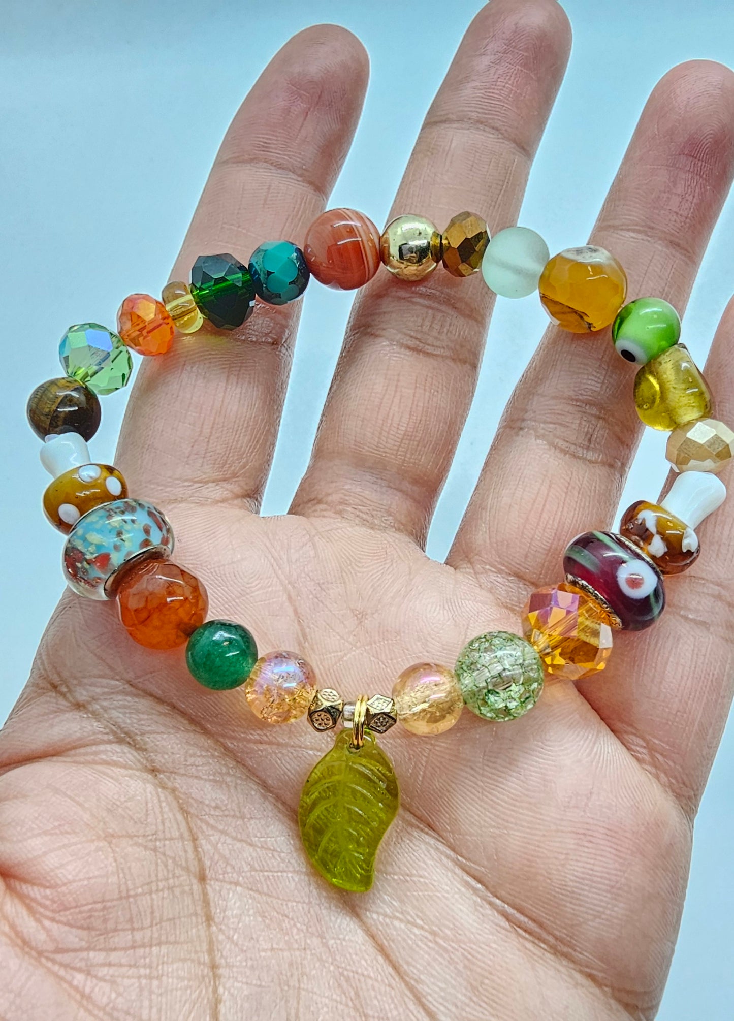 Forest Whimsy Magic Mushroom Bracelet