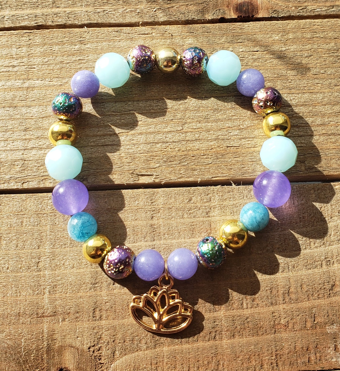 Infinite Lotus Crystal Bracelet