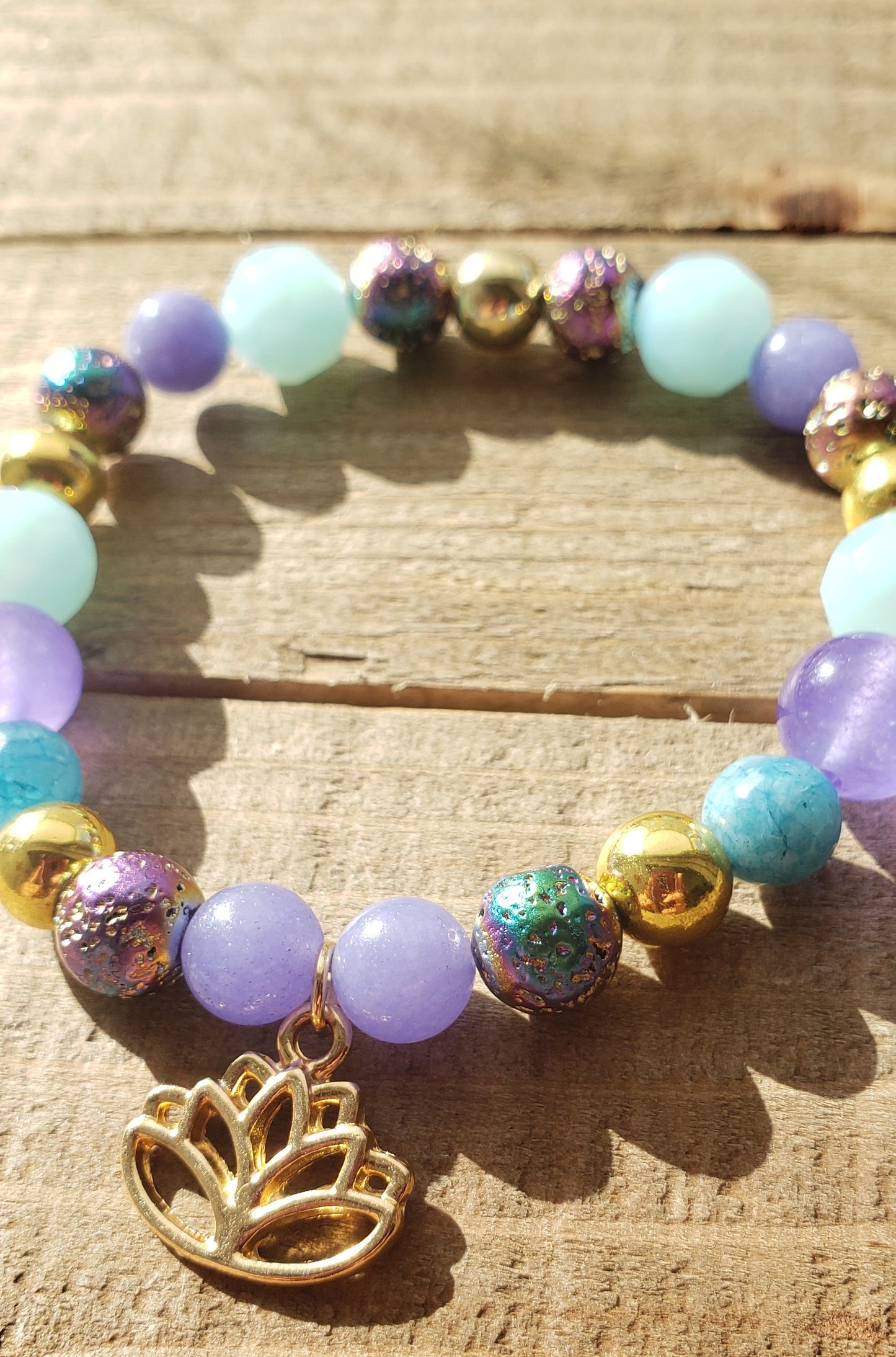 Infinite Lotus Crystal Bracelet
