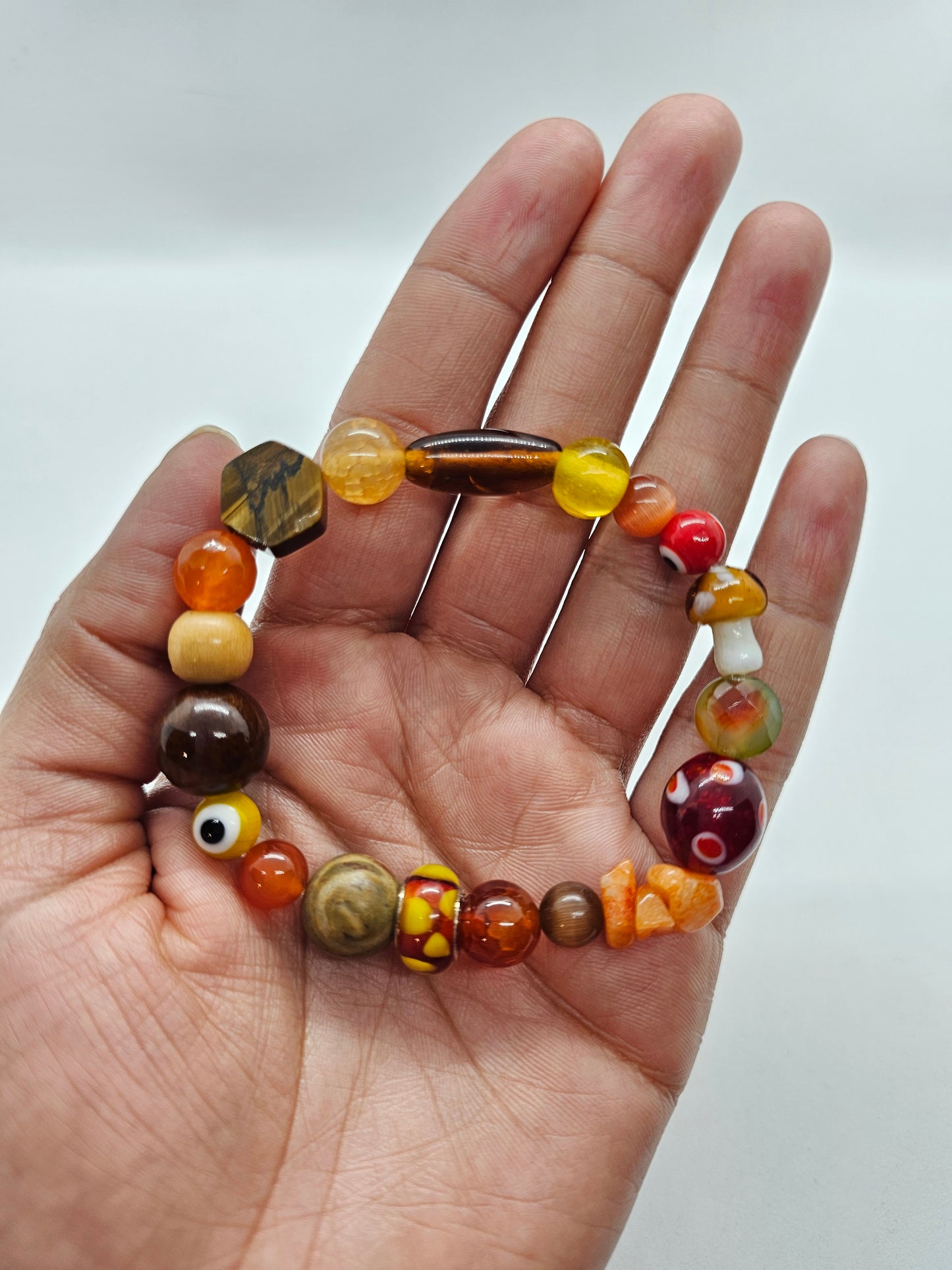 Forest Fire Mushroom Bracelet