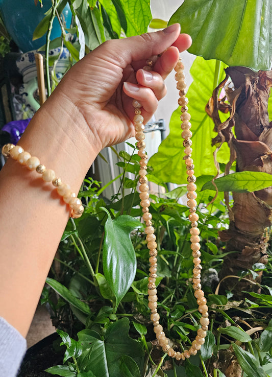 Golden Grove Necklace and Bracelet set