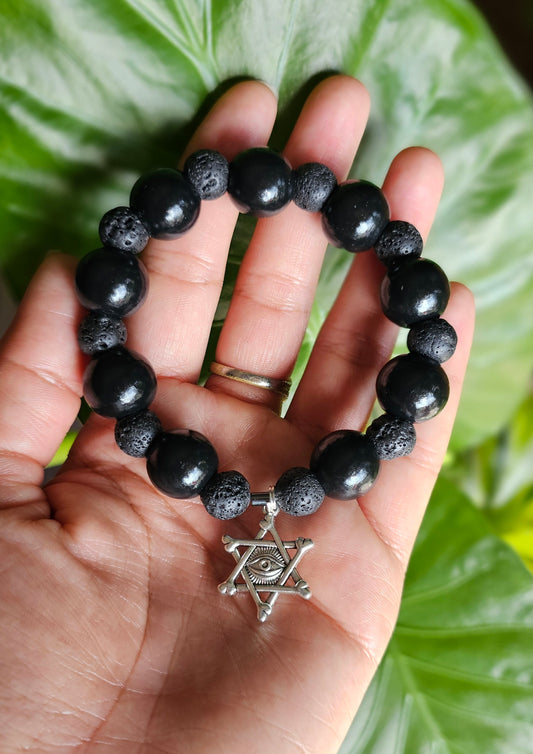 Sacred Hex Lava Bracelet