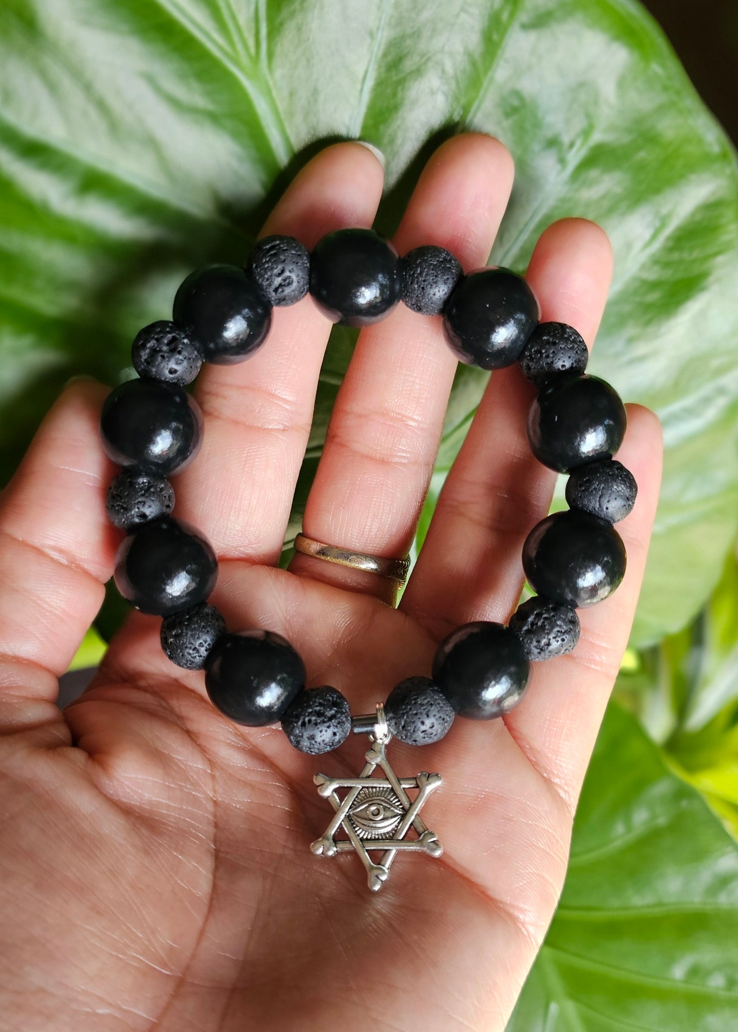 Sacred Hex Lava Bracelet