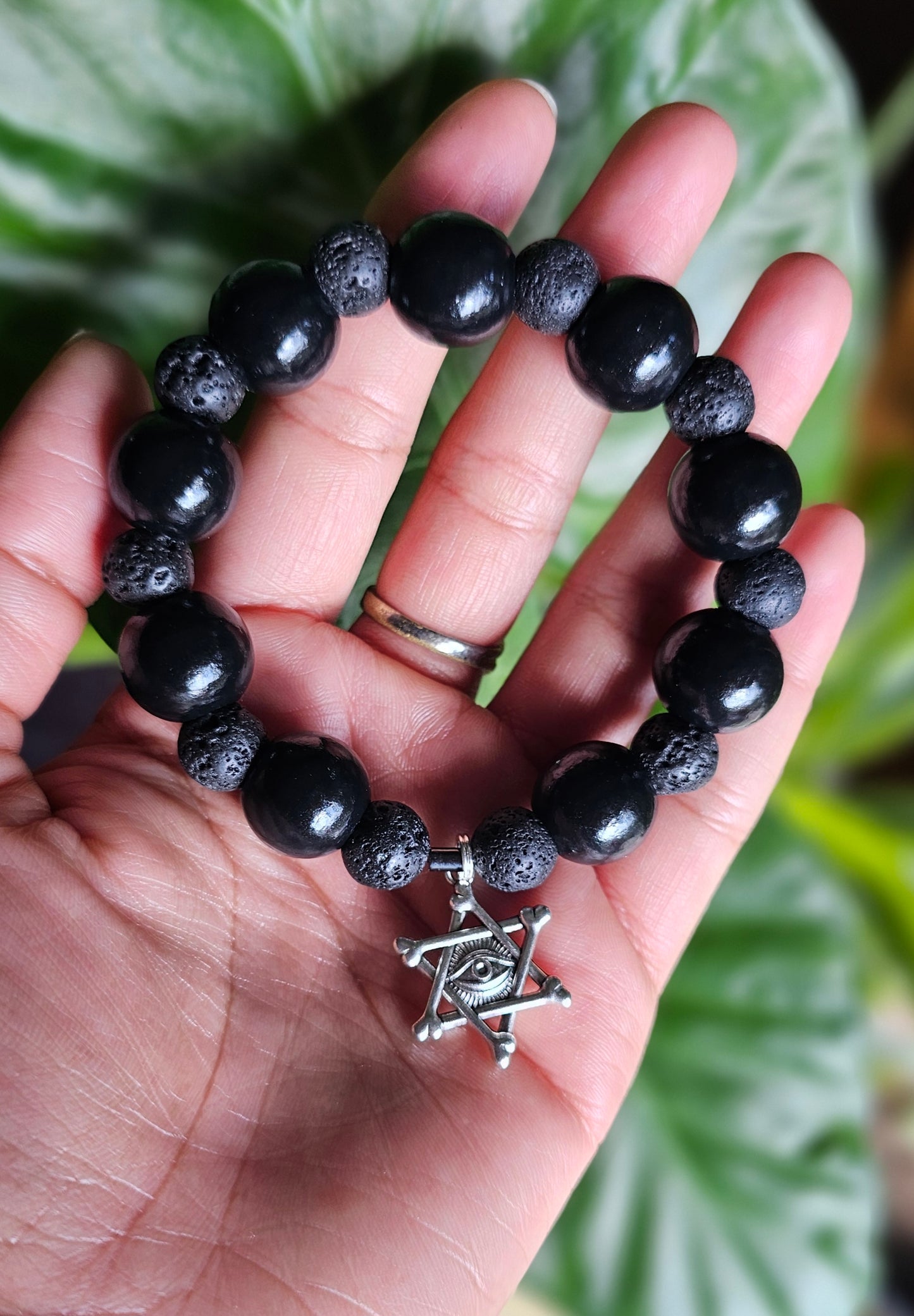 Sacred Hex Lava Bracelet