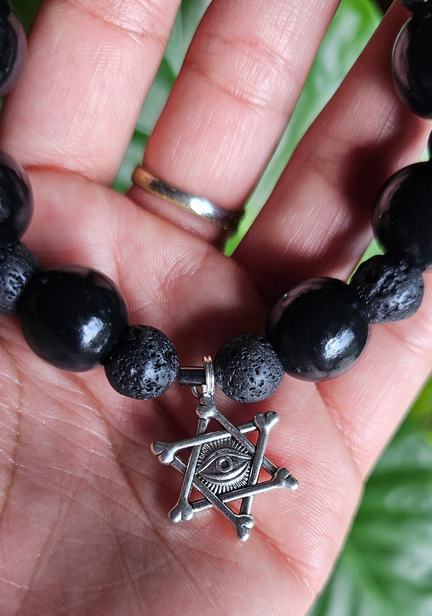 Sacred Hex Lava Bracelet