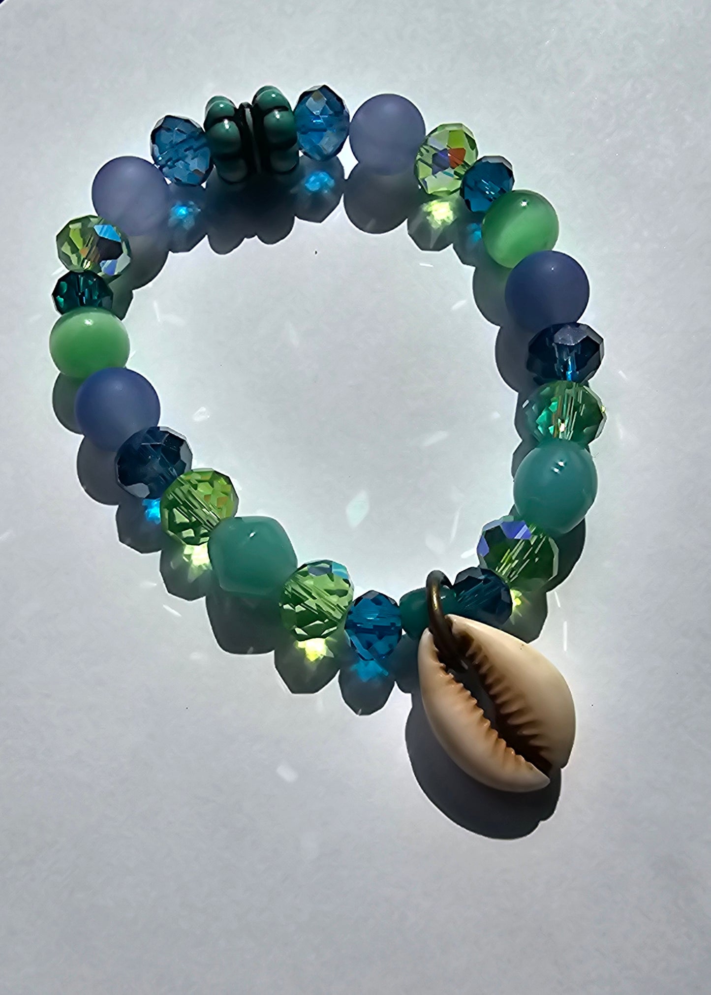 Cowrie Shell Agate Bracelet