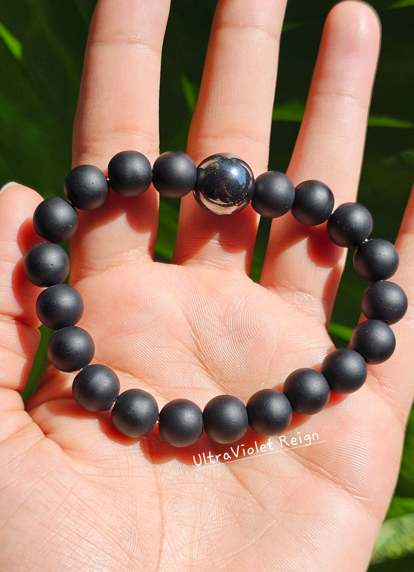 Black Onyx & Hematite Bracelet