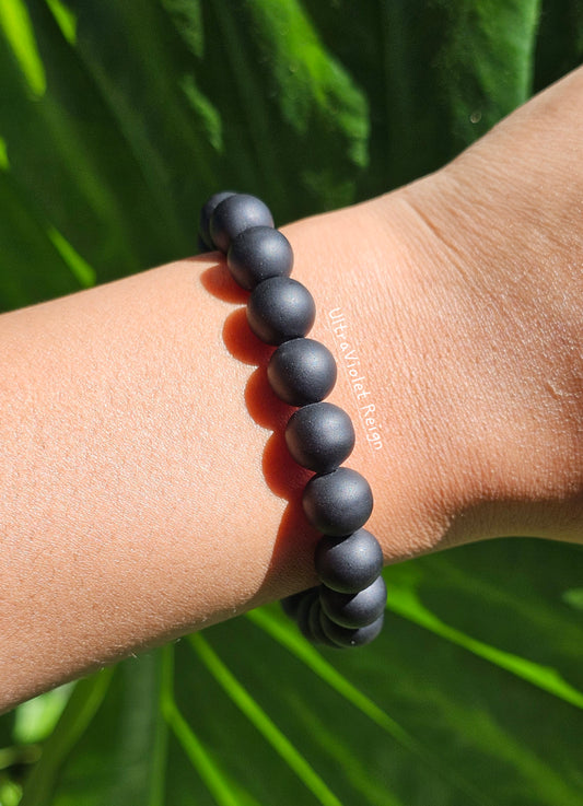 Black Onyx & Hematite Bracelet