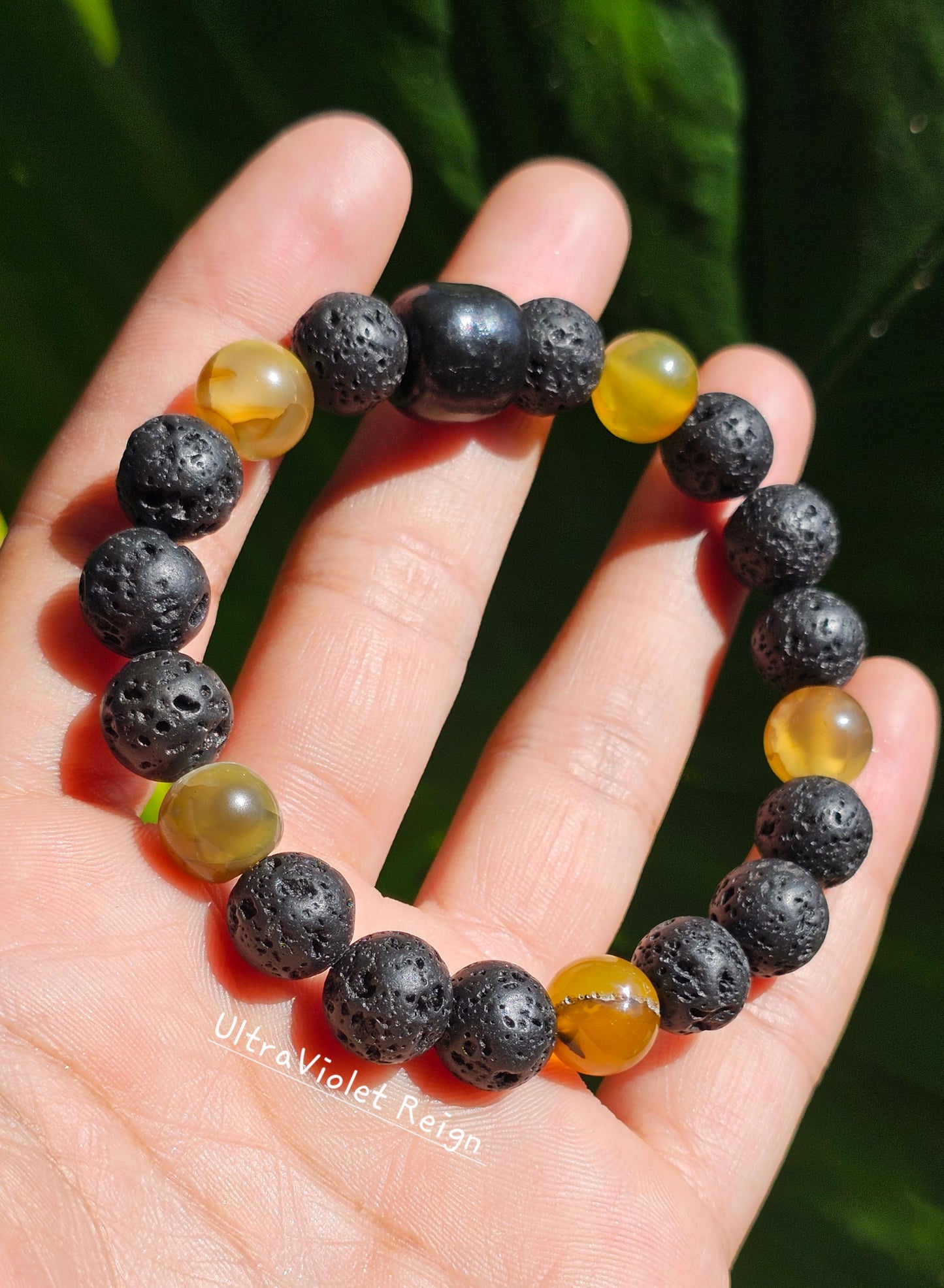 Dragon Agate Lava Bracelet