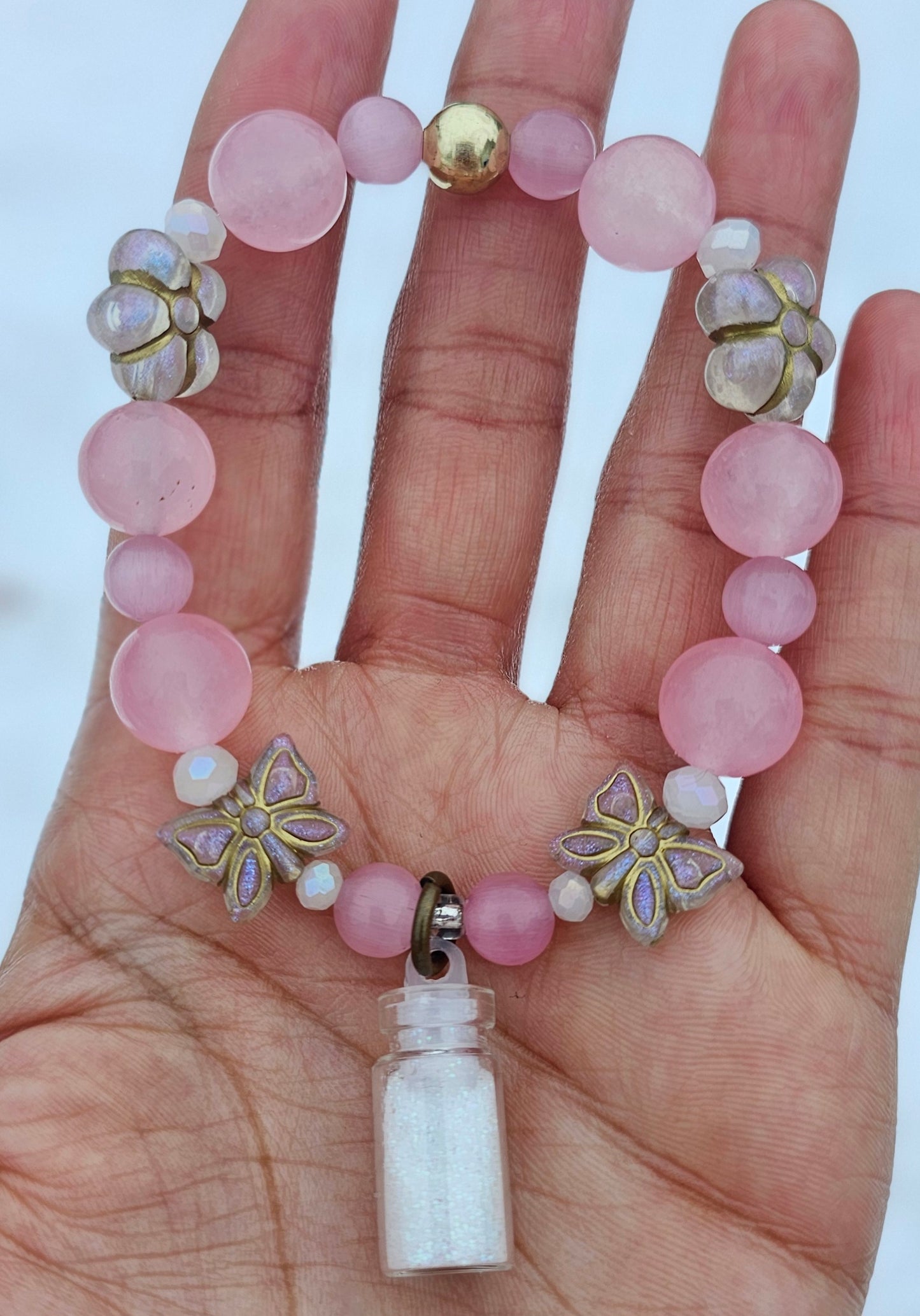 Sugar Plum Pussy Fairy Quartz Bracelet