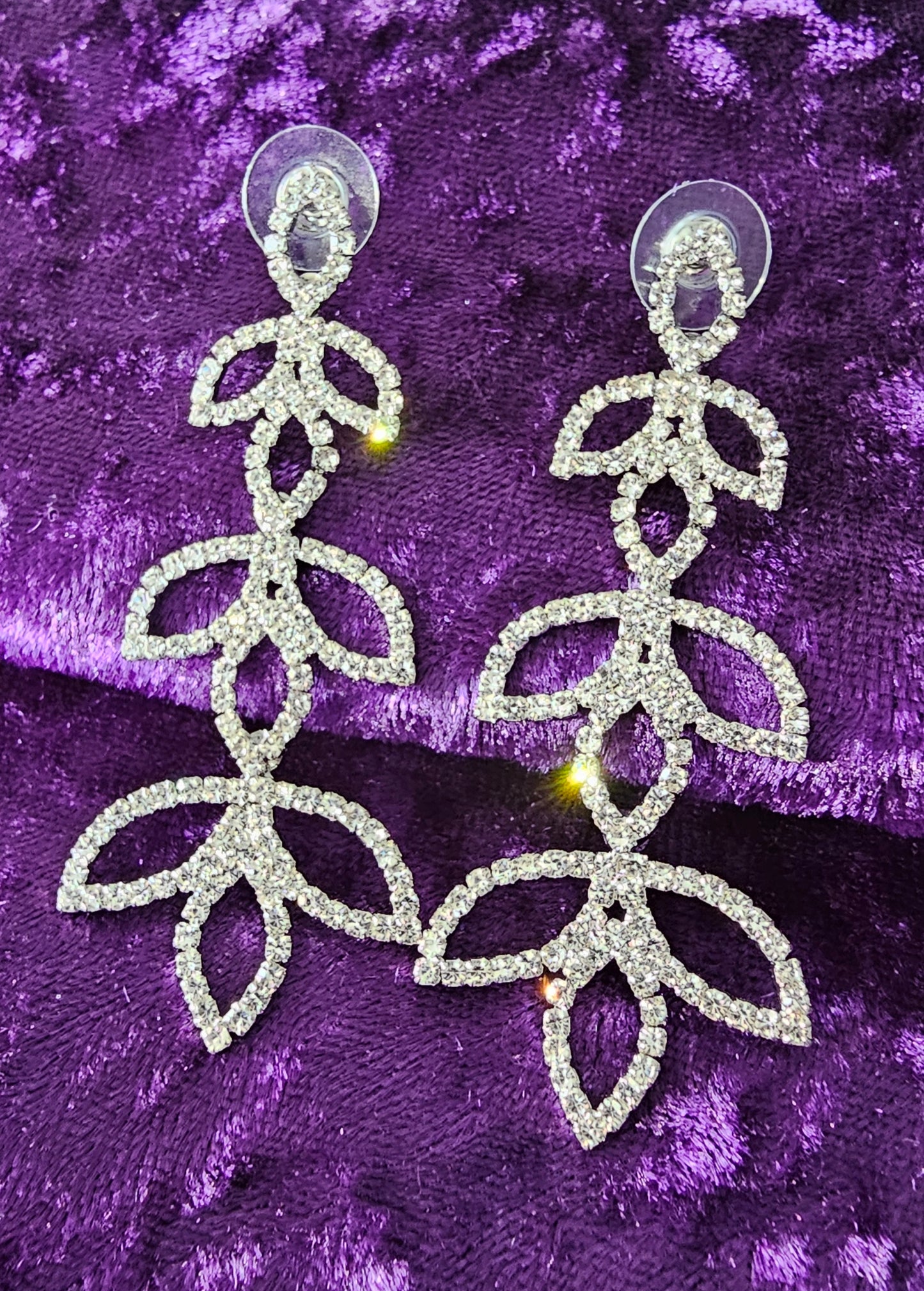 Diamond Leaf Earrings