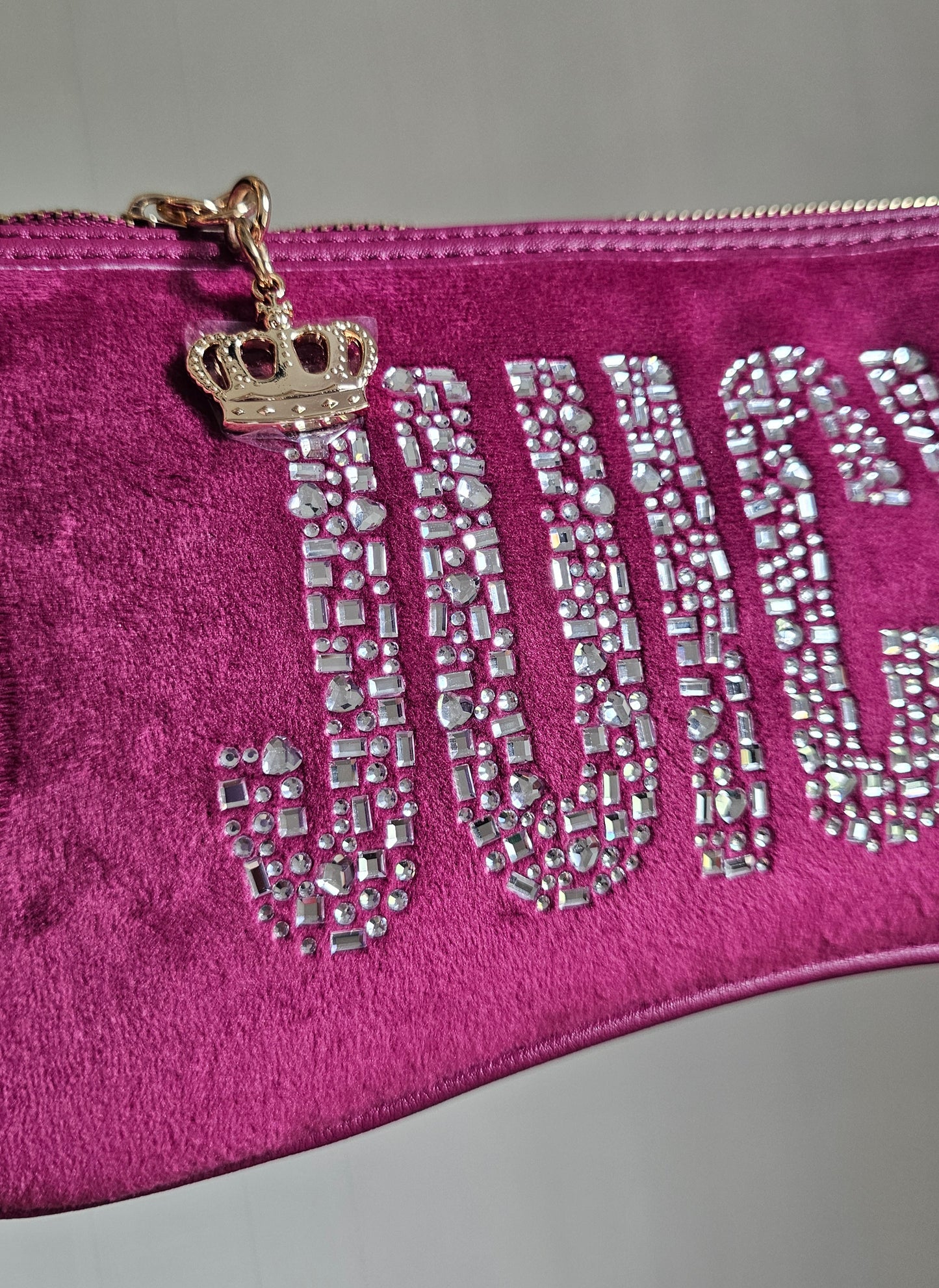 Plum Rihnstone Juicy Couture Shoulder Bag