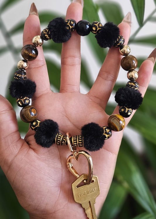Big Cat Protection Spirit Keychain Bracelet