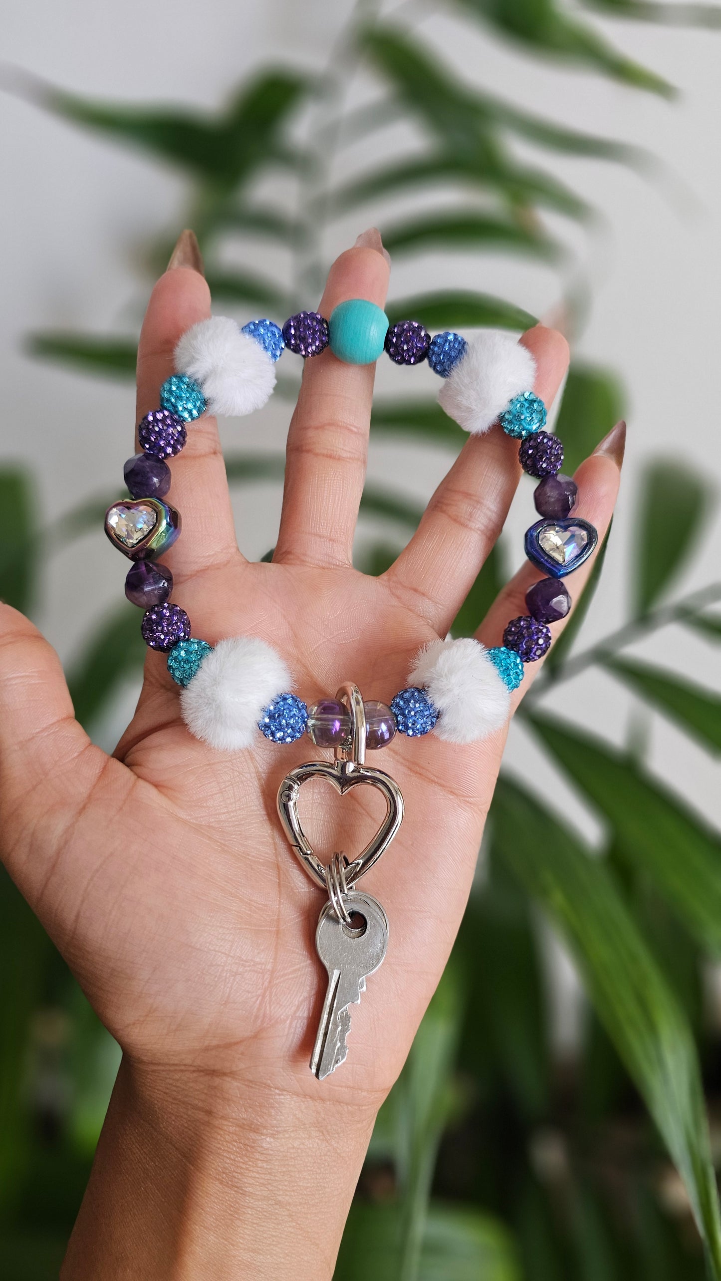 Amethyst Sky Keychain Bracelet