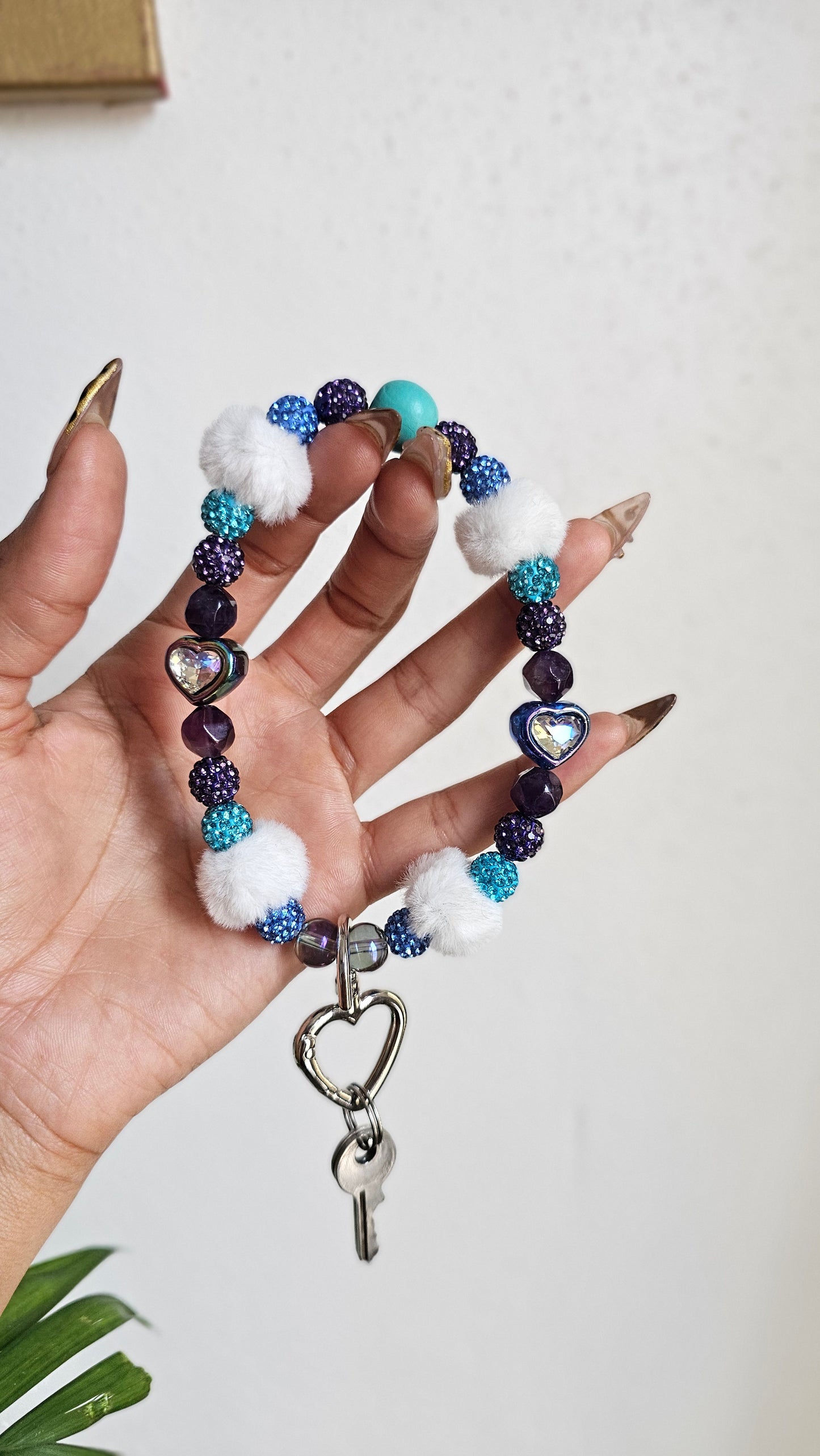 Amethyst Sky Keychain Bracelet