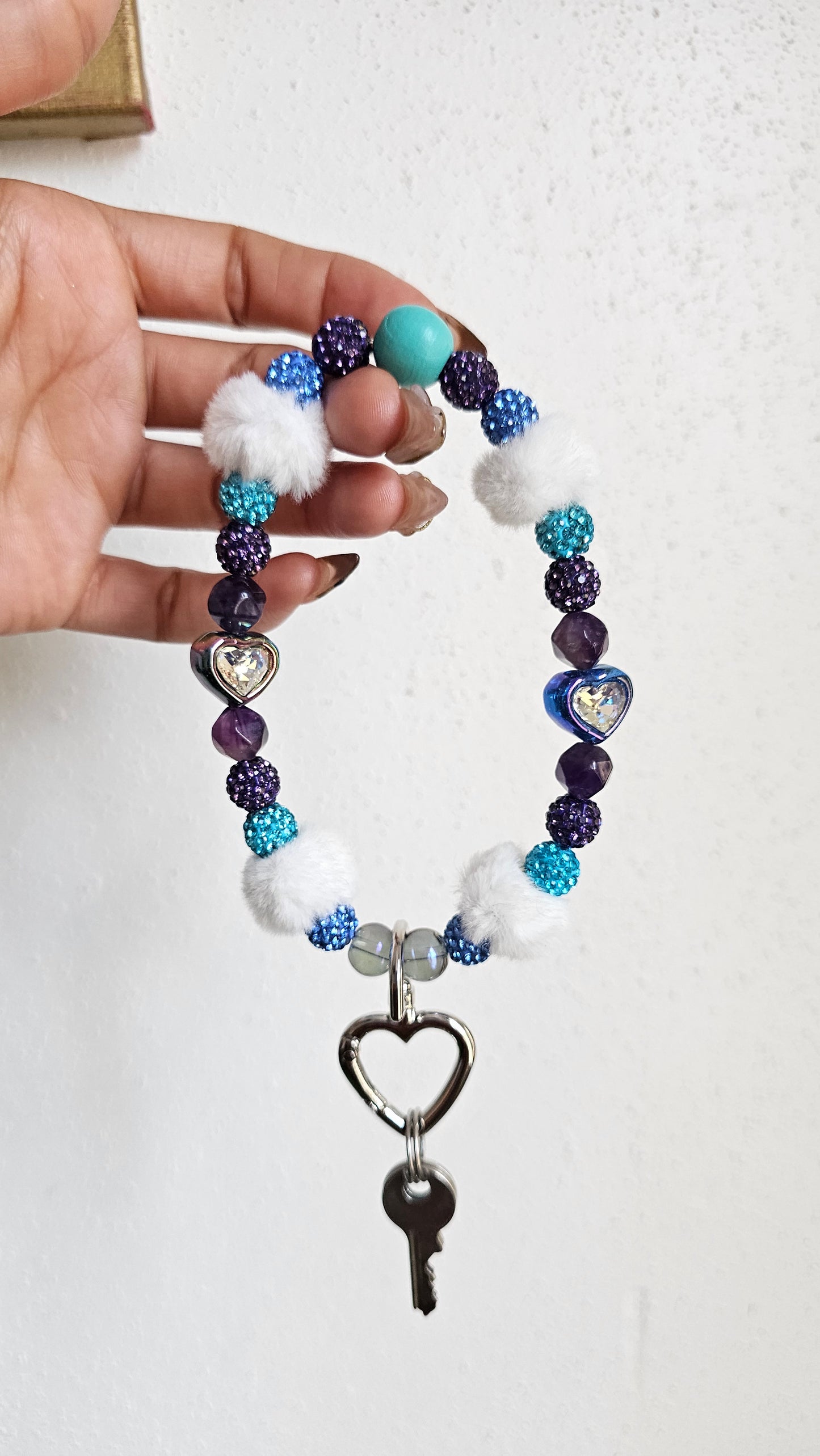 Amethyst Sky Keychain Bracelet