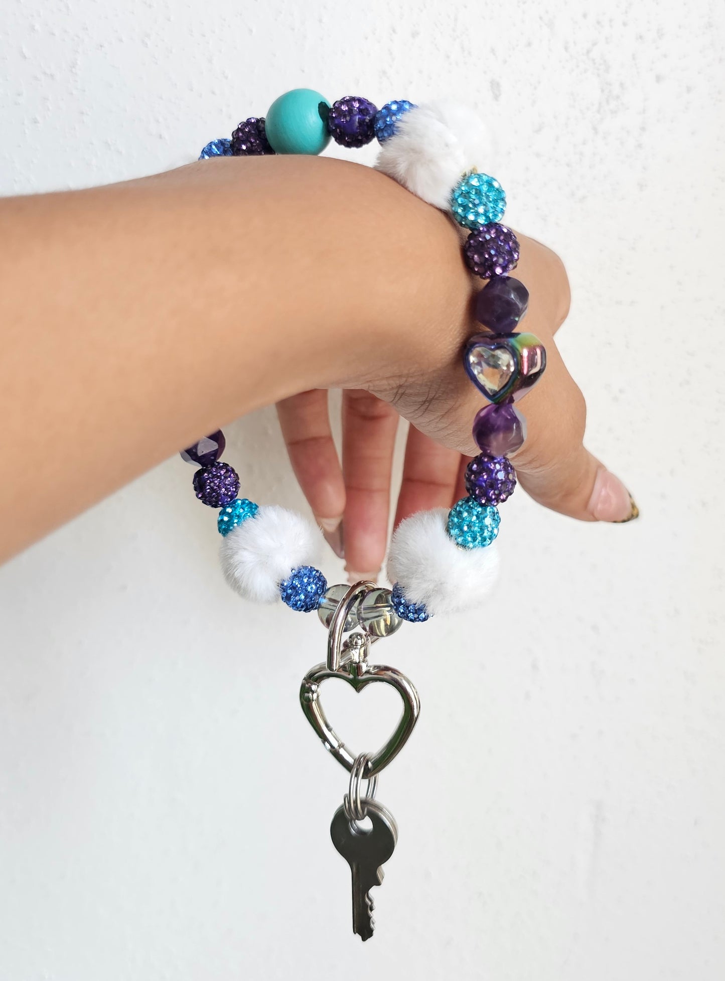 Amethyst Sky Keychain Bracelet