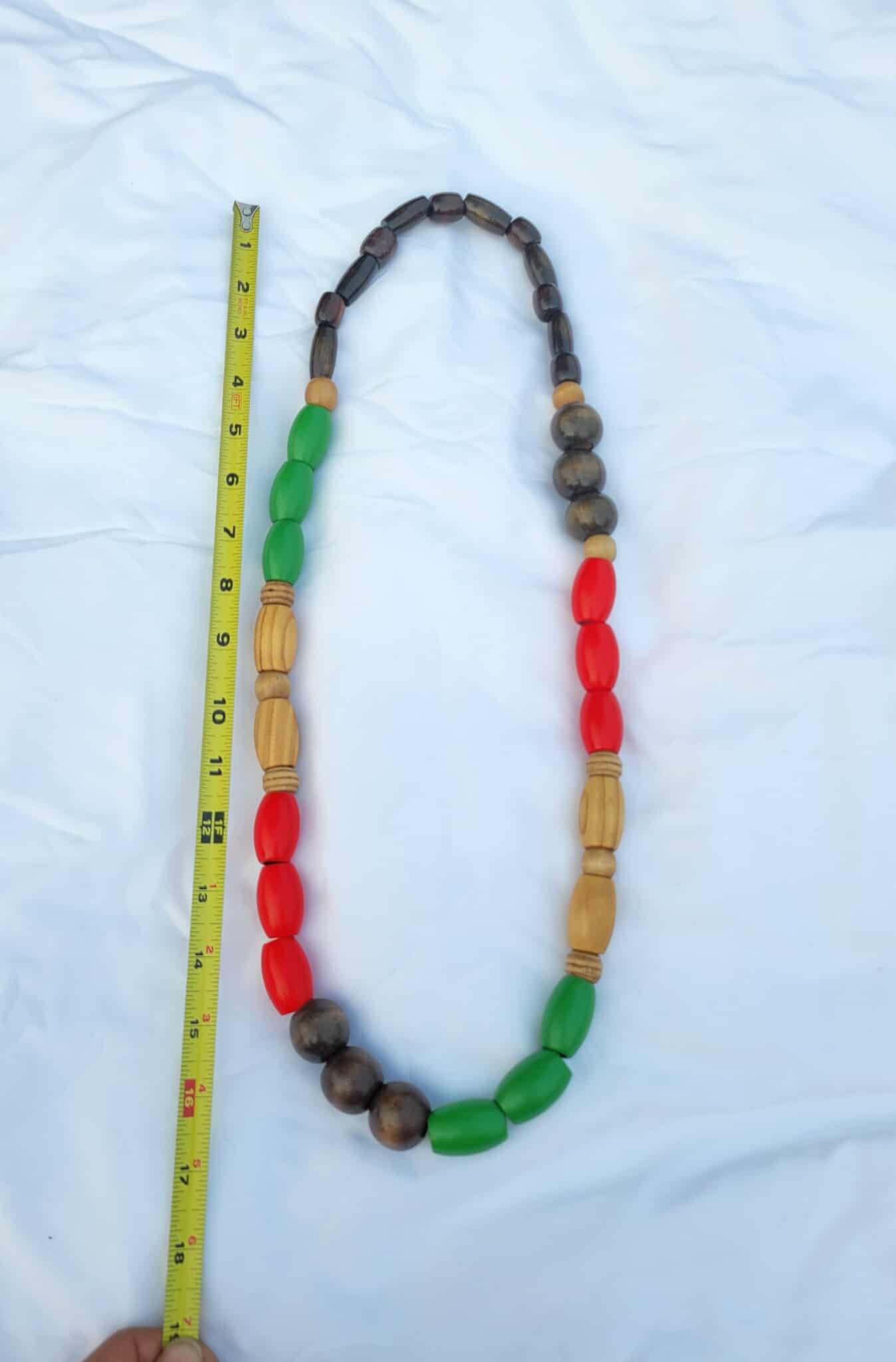 The Land The Blood The People Wood Bead Necklace