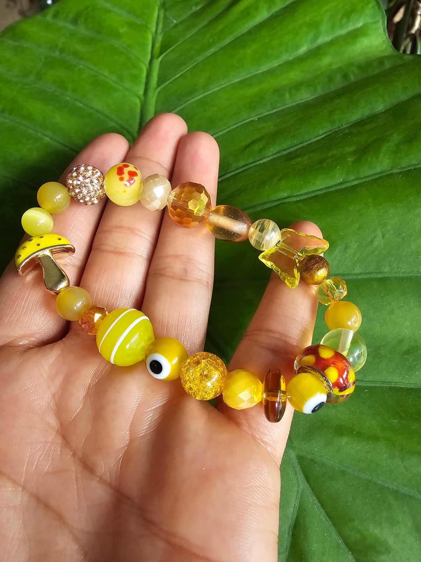 Sunny Shroom Patch Bracelet