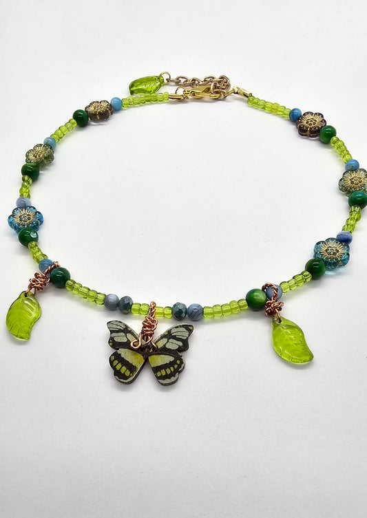 Butterfly Garden Fairy Veins Necklace