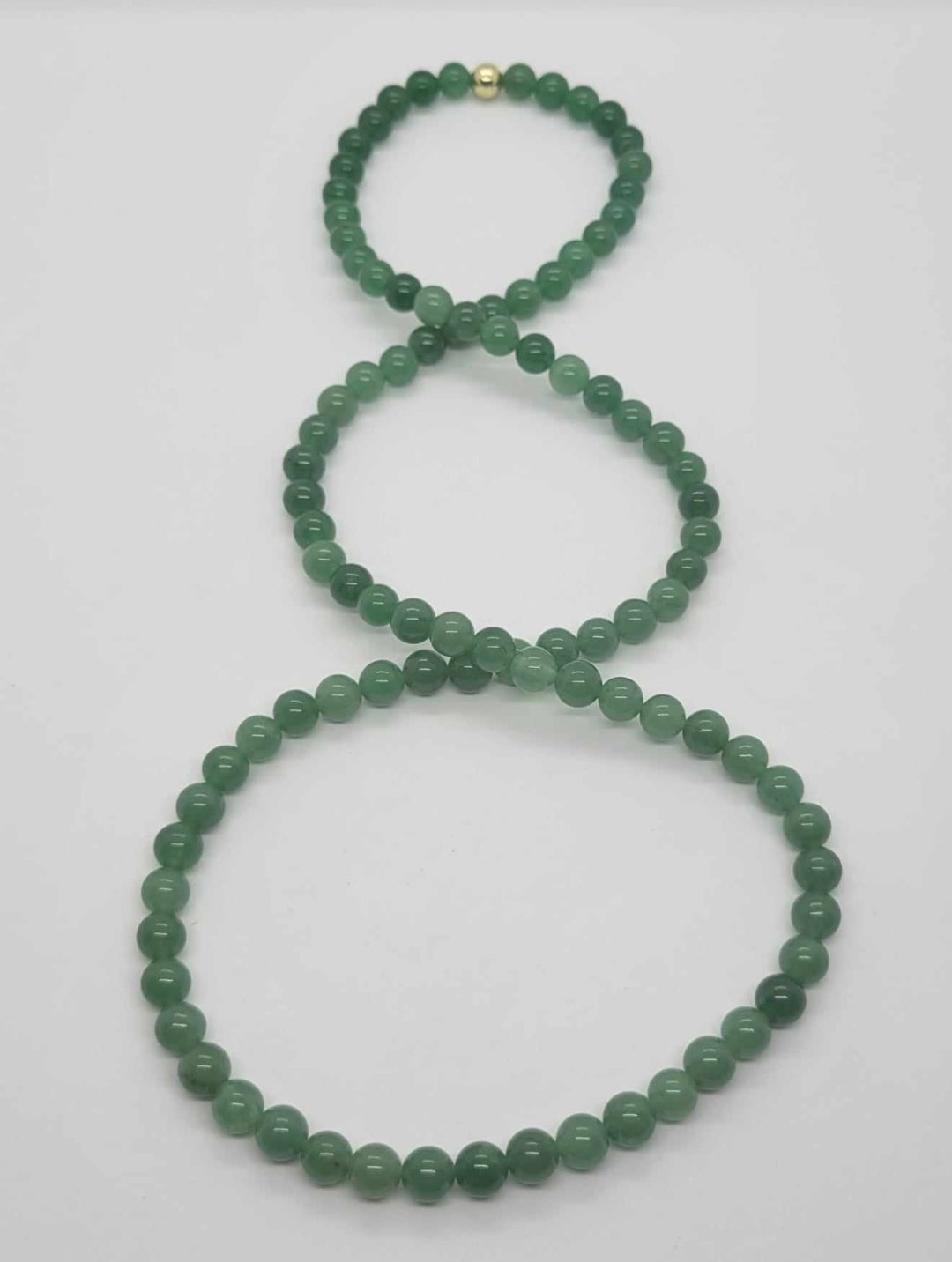 Green Aventurine necklace and bracelet set