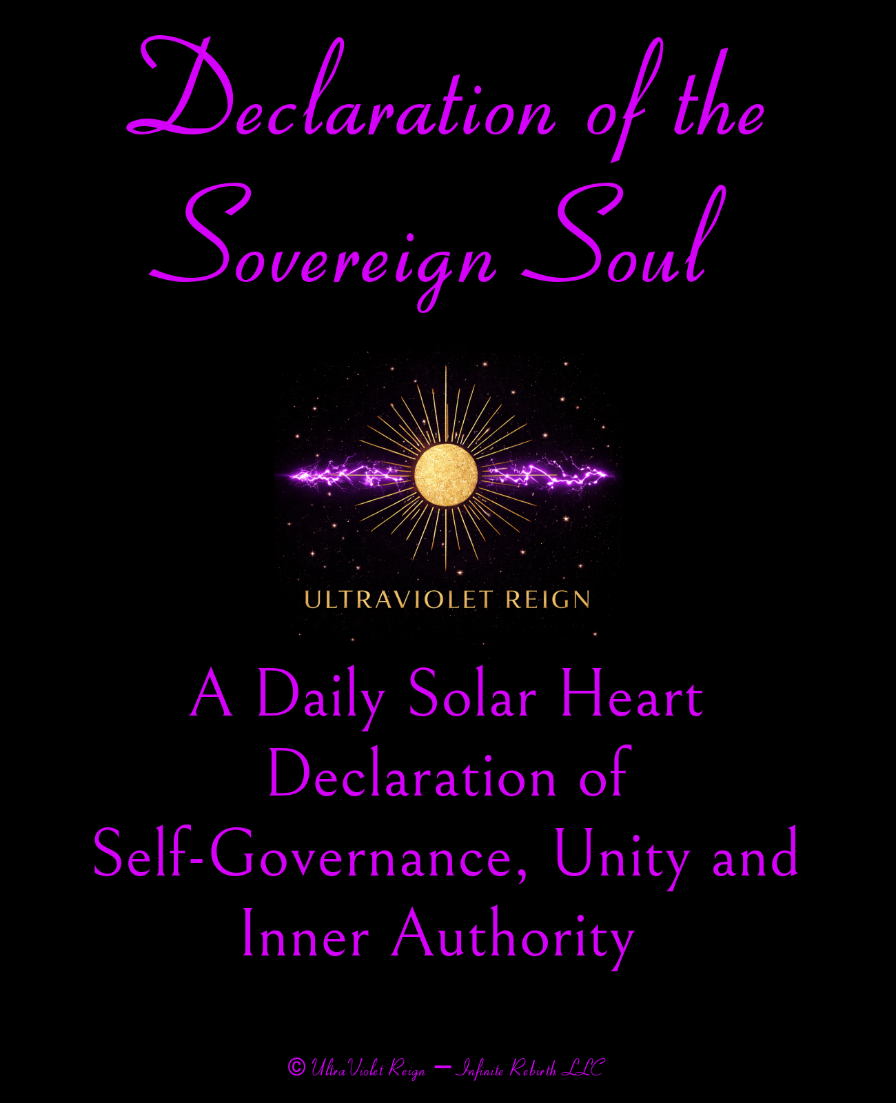 Declaration of the Sovereign Soul| Sacred Scroll