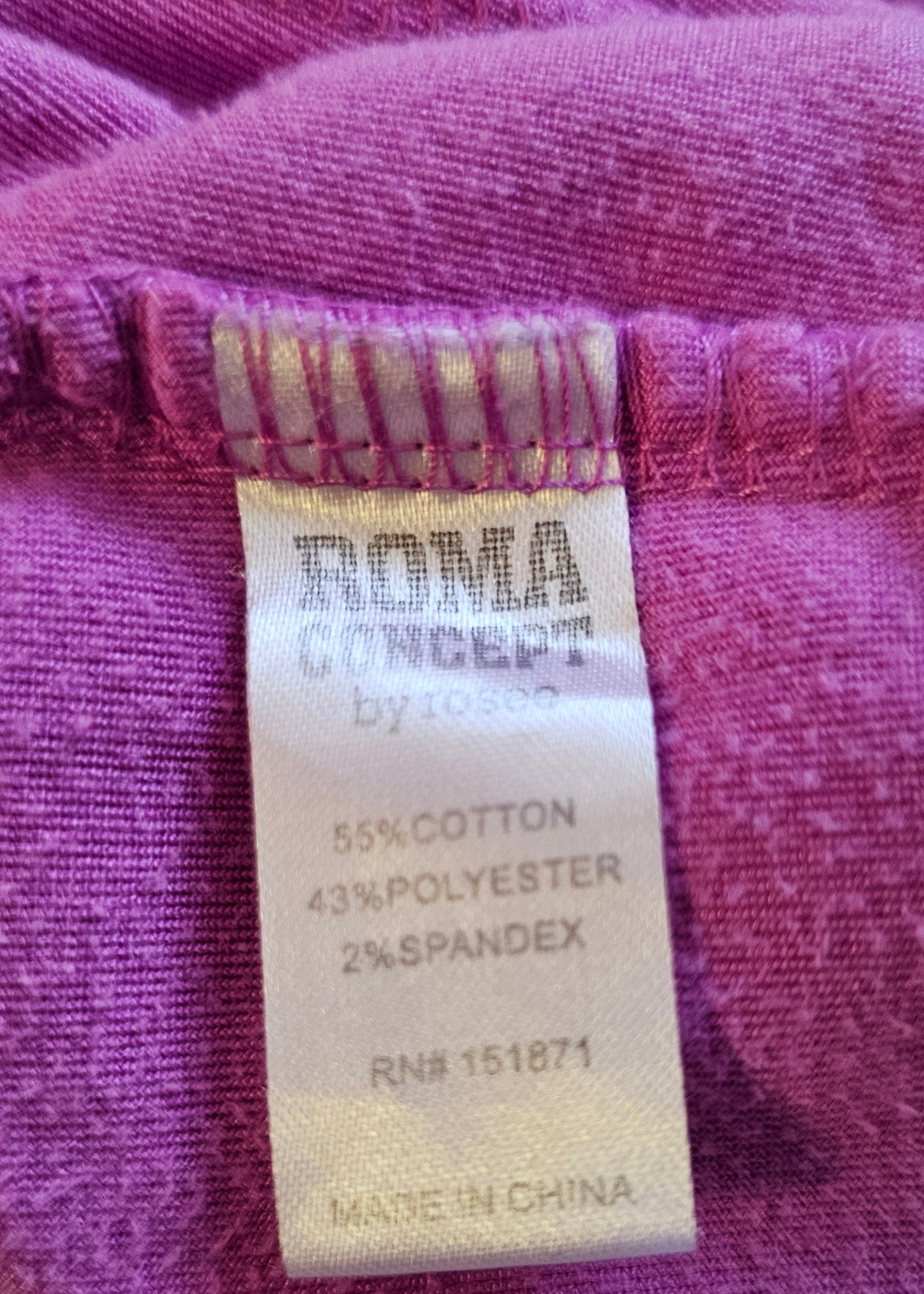 Purple Zipper Crop Women's Shirt MEDIUM