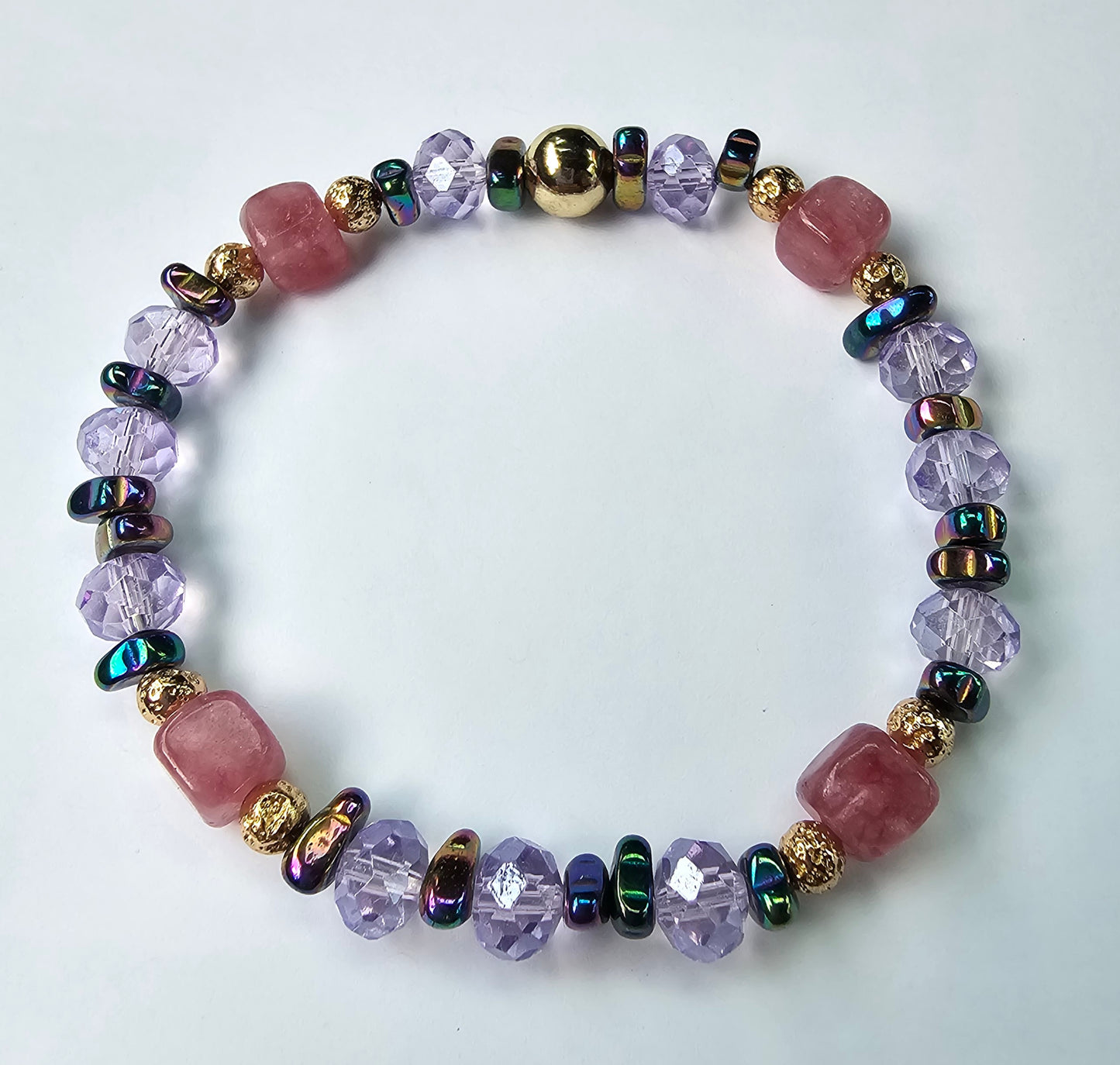 Strawberry Fairy Quartz Bracelet