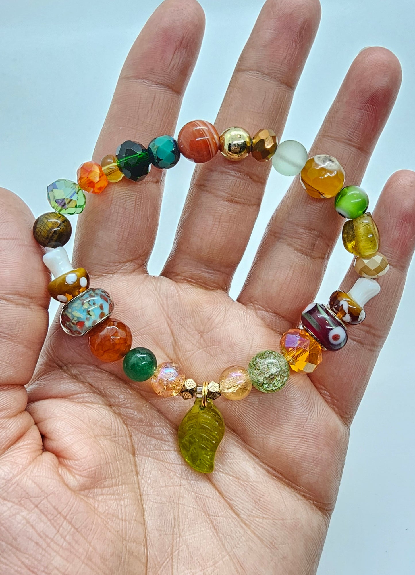 Forest Whimsy Magic Mushroom Bracelet