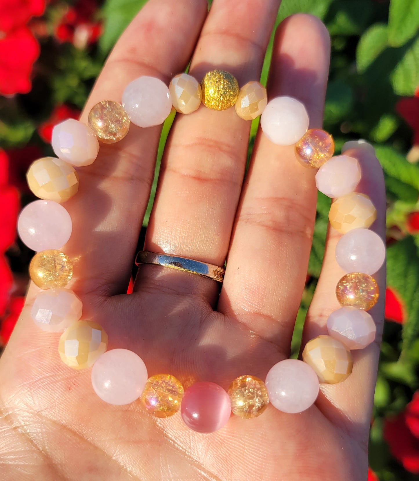 Honey Love Rose Quartz Bracelet