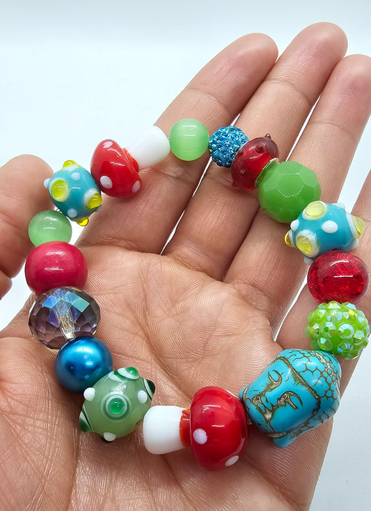 Berry Enlightened Magic Mushroom Bracelet
