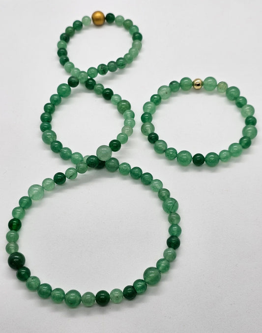 Green Aventurine necklace and bracelet set