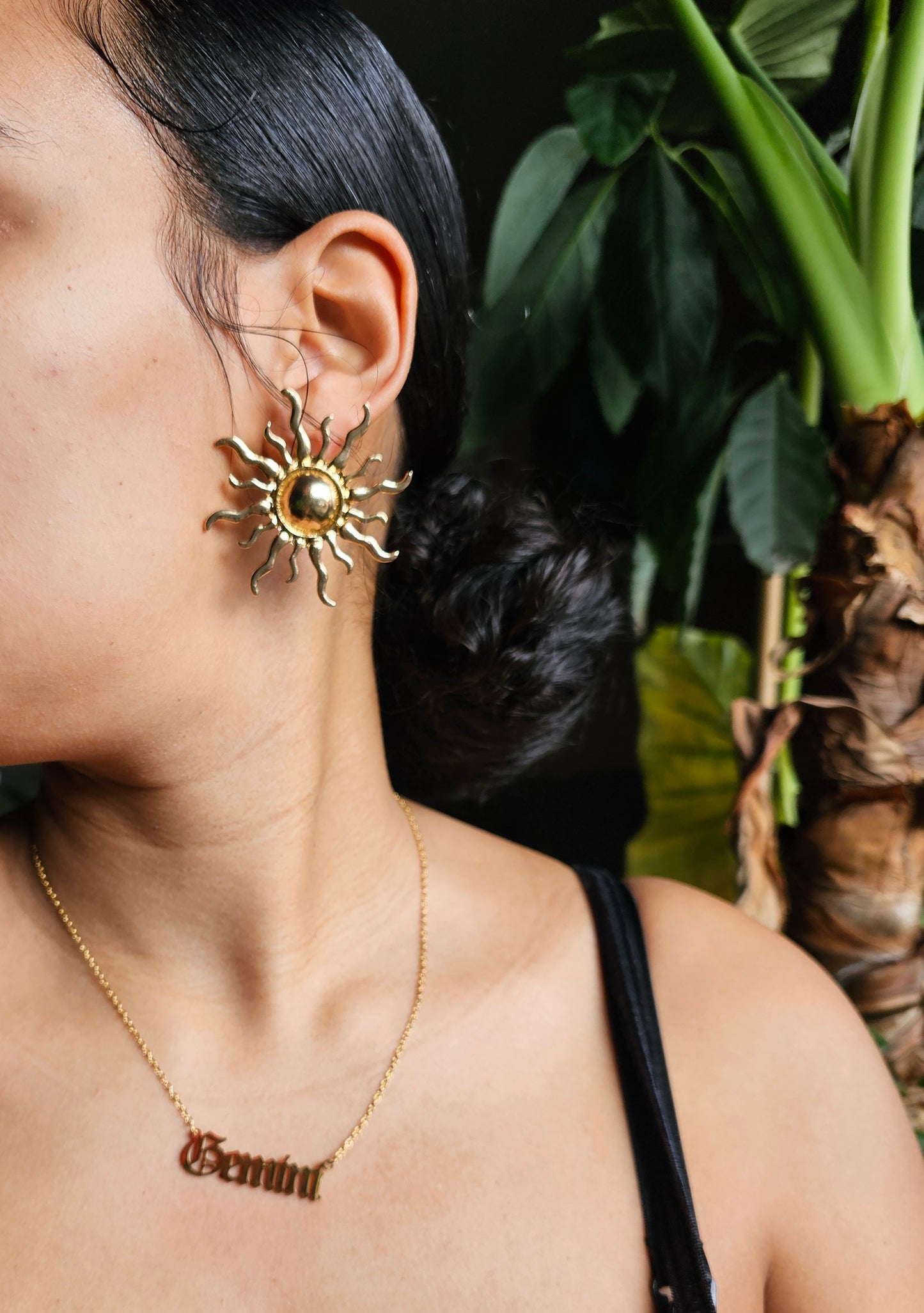 Solar Flair Sun Earrings