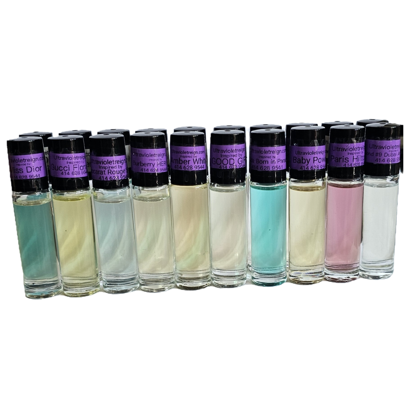 40 pc. Women's Fragrance Body Oil Perfume Starter Pack (10ml)