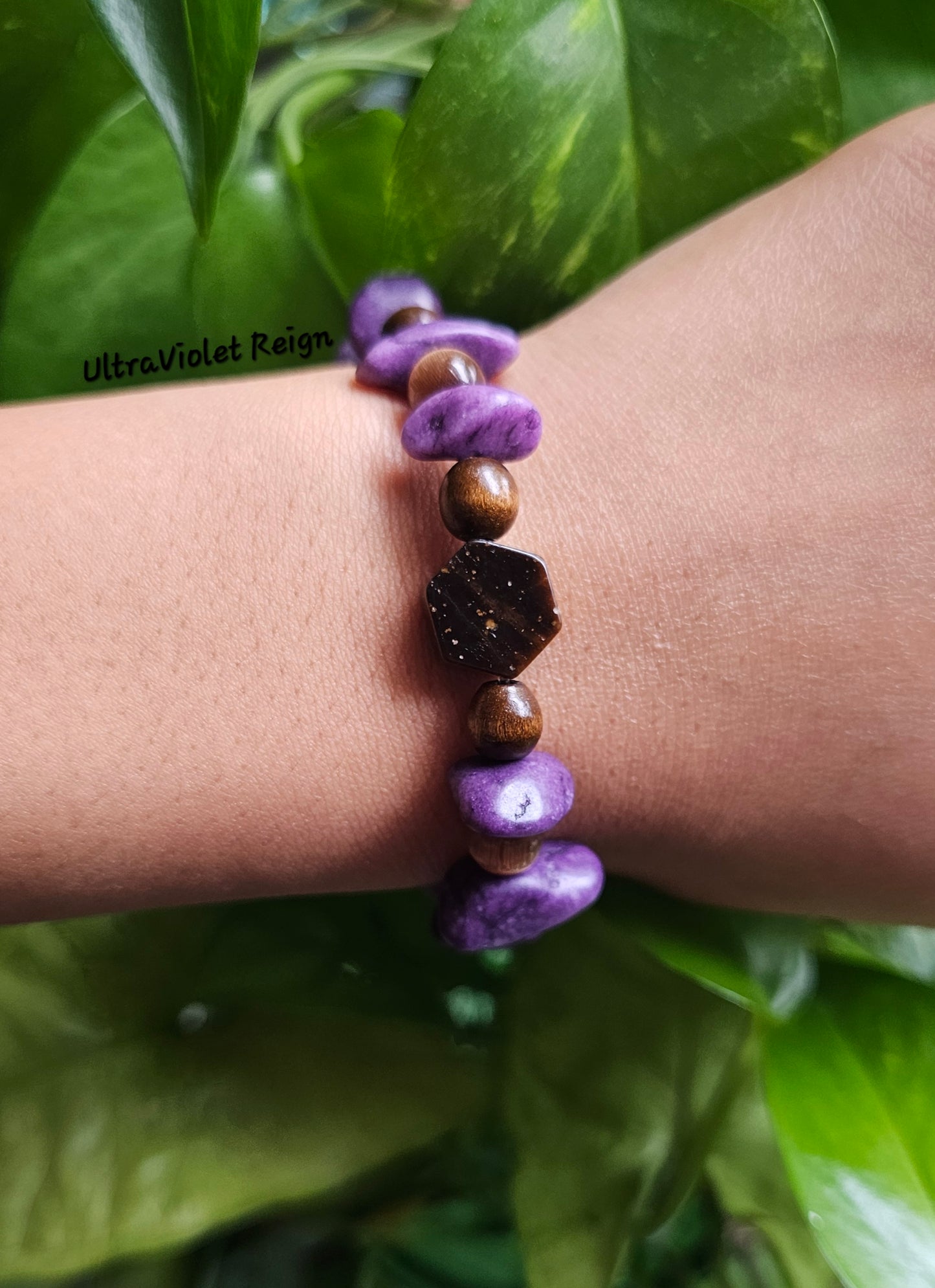 Tiger Eye Hexagon Bracelet