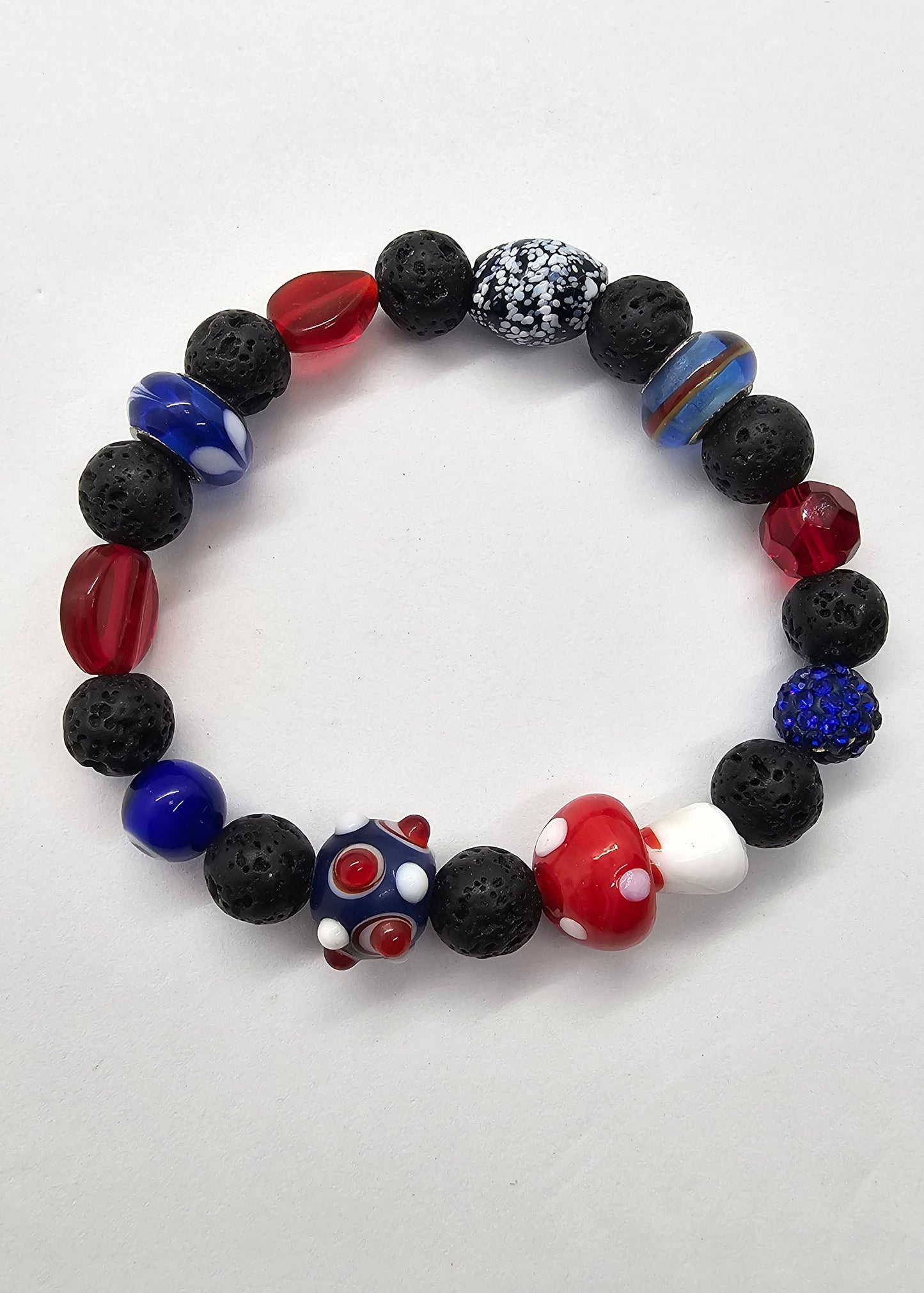 Red Or Blue Pill Magic Mushroom Bracelet
