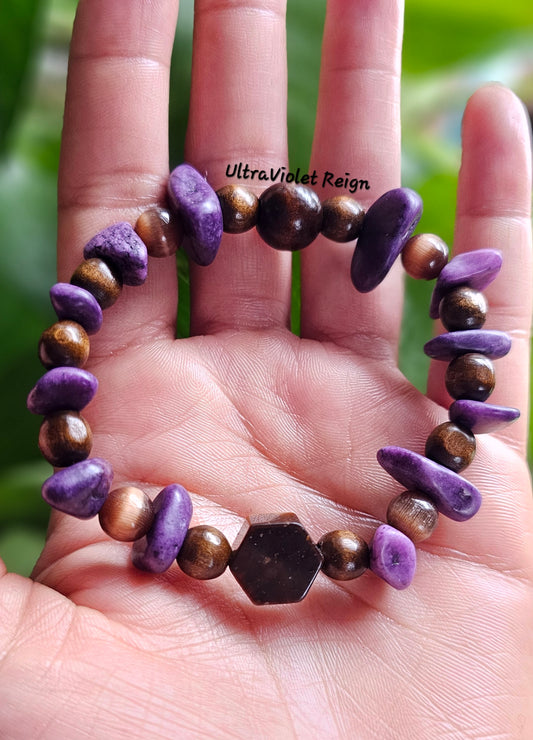 Tiger Eye Hexagon Bracelet