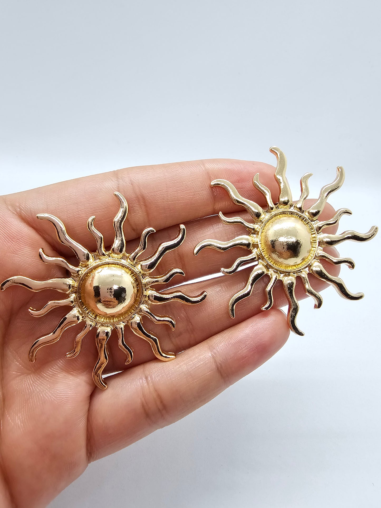 Solar Flair Sun Earrings