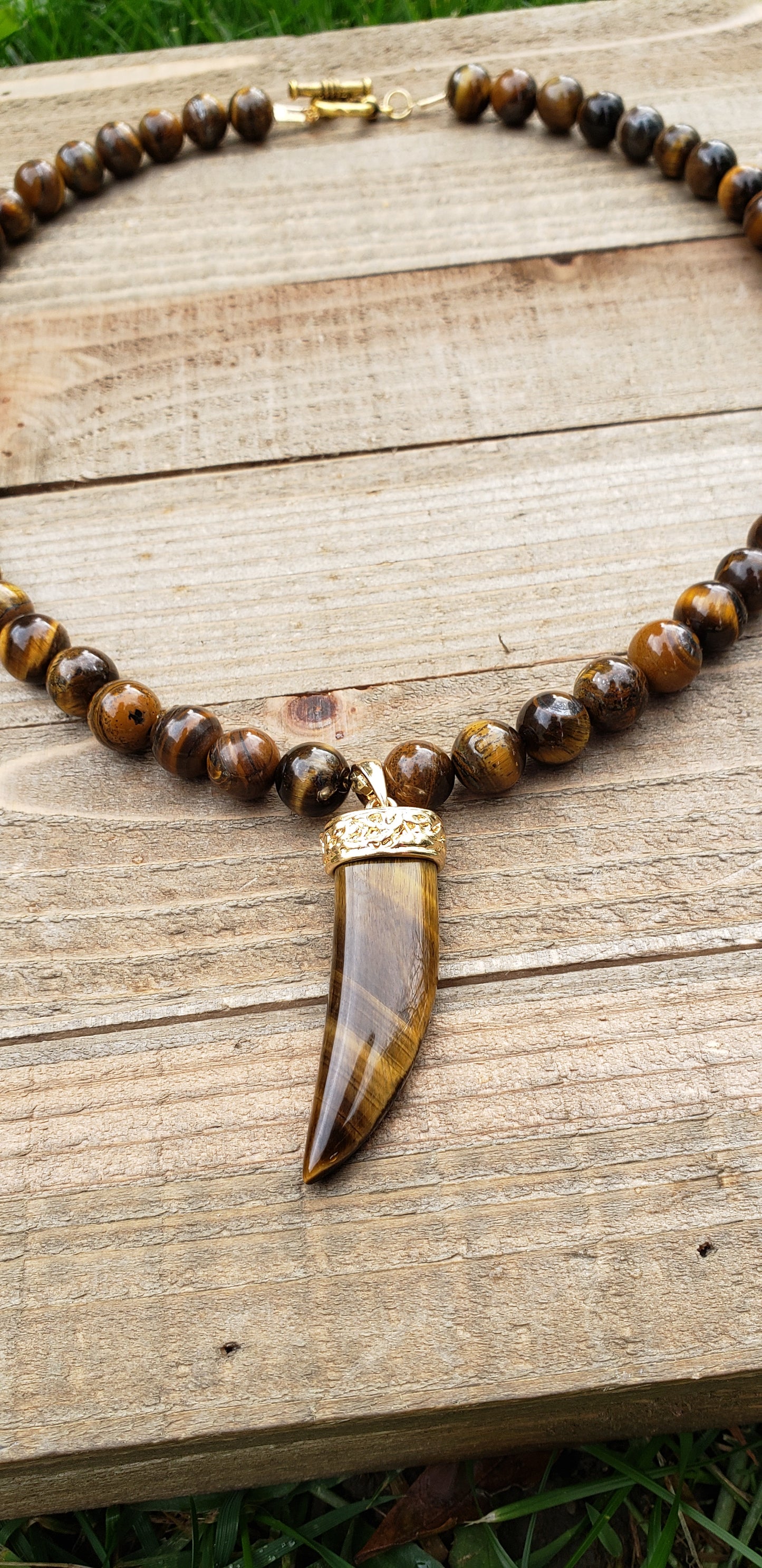 Tiger Eye Claw Necklace