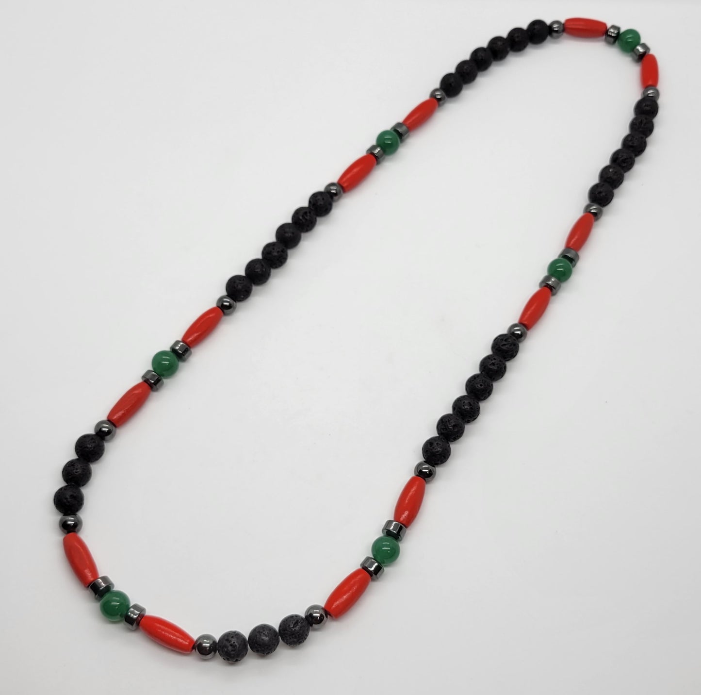 Lava Hematite Aventrine Pan African Necklace